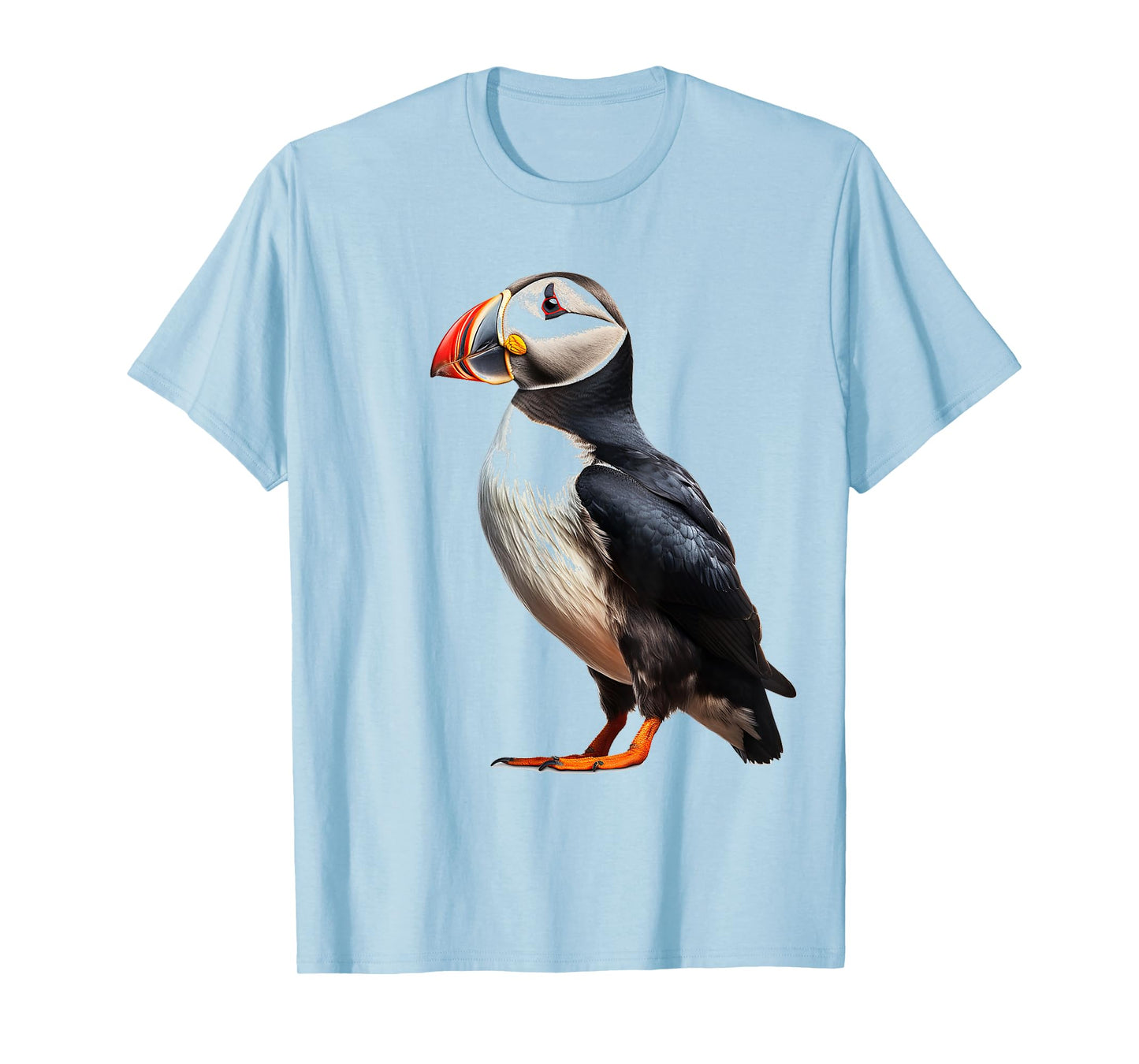 Puffin Animal Nature Motif Drawing Portrait Puffin T-Shirt