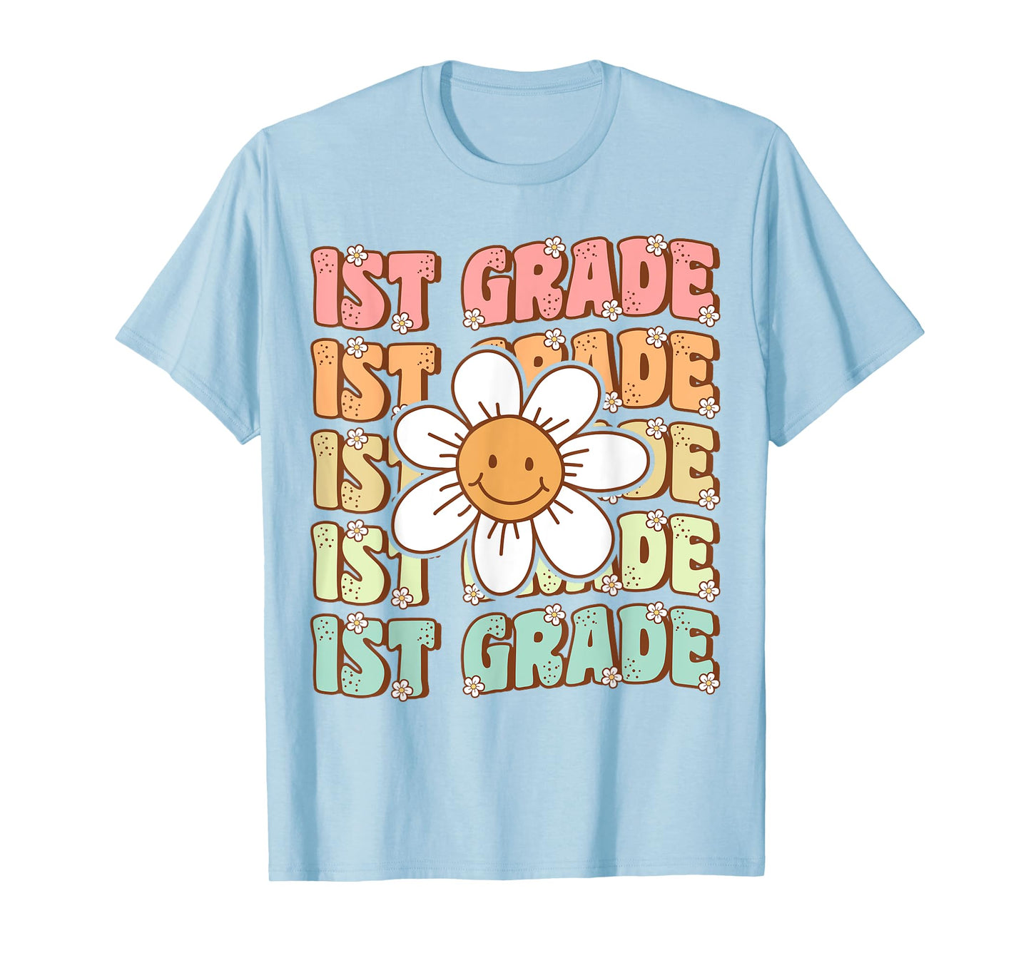 Groovy 1st Grade Back To School First Day of First Grade T-Shirt