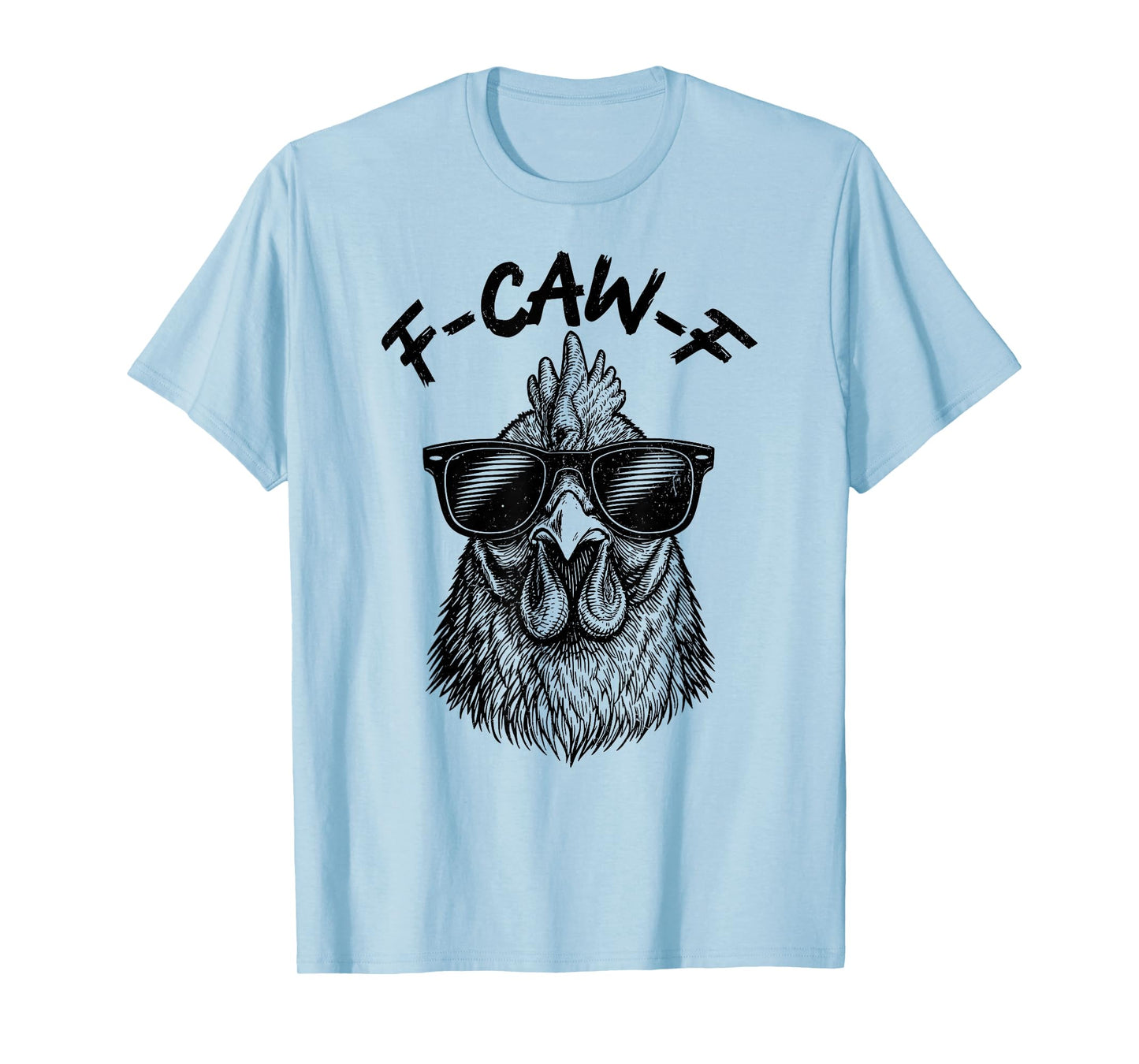 Vintage Sunglasses Rooster Antisocial Chicken Funny F-Caw-F T-Shirt