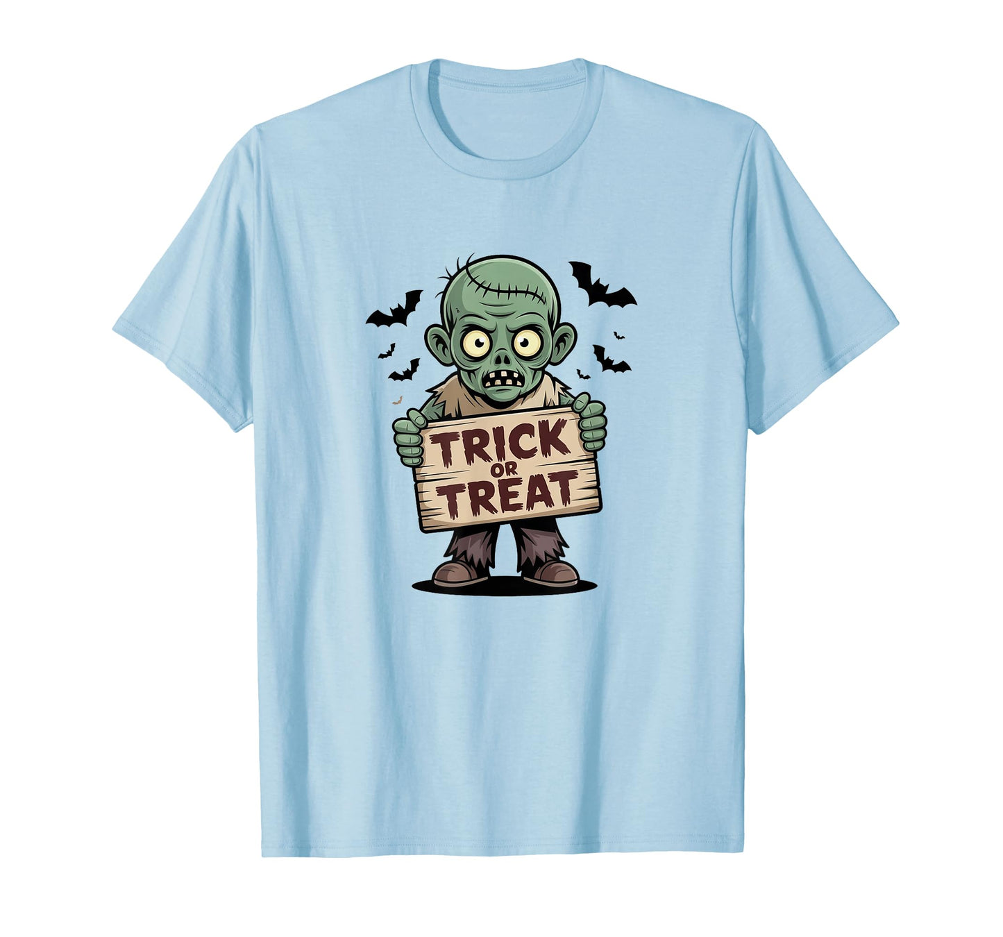Spooky Trick or Treat Zombie Gift for Men Women T-Shirt