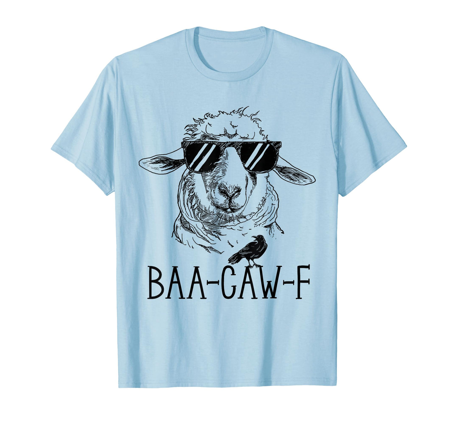 Sheep Baa + Crow Caw Back Off Pun Funny Tee for Introverts T-Shirt