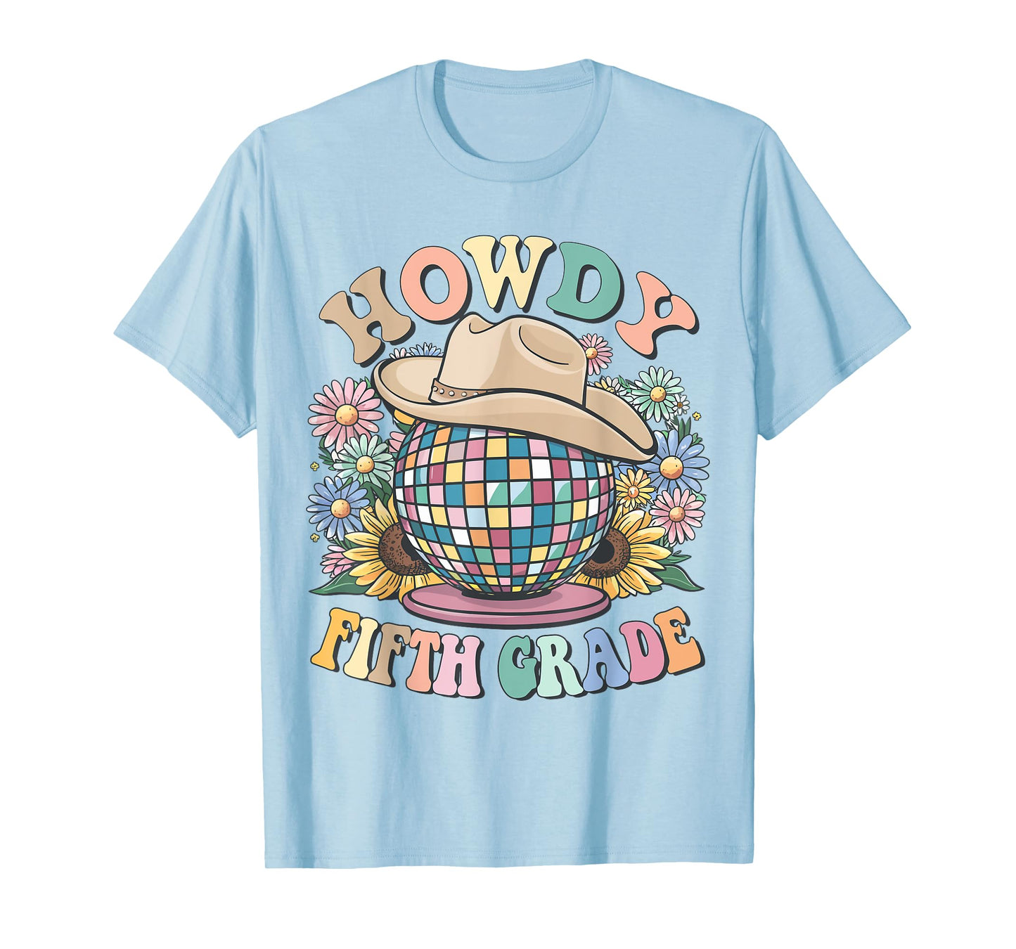 Howdy Fifth Grade Cowgirl Country 5th Grade Back to School T-Shirt
