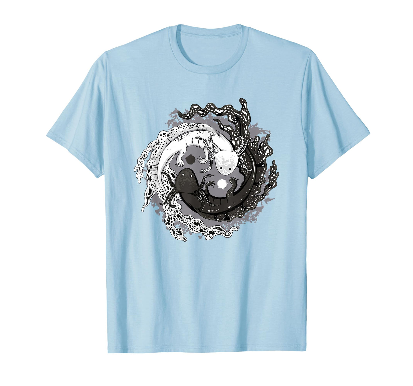 Azolotl Yin Yang Balance Axolotl T-Shirt