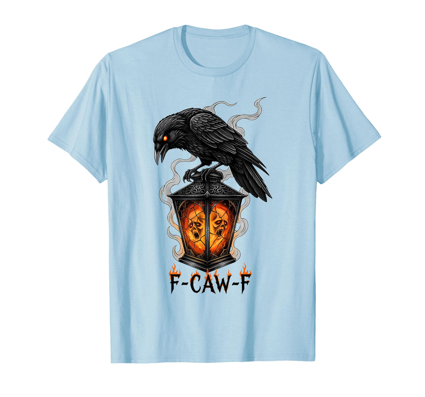 Halloween F Caw F Black Bird F-Caw-F Crow Women Men T-Shirt
