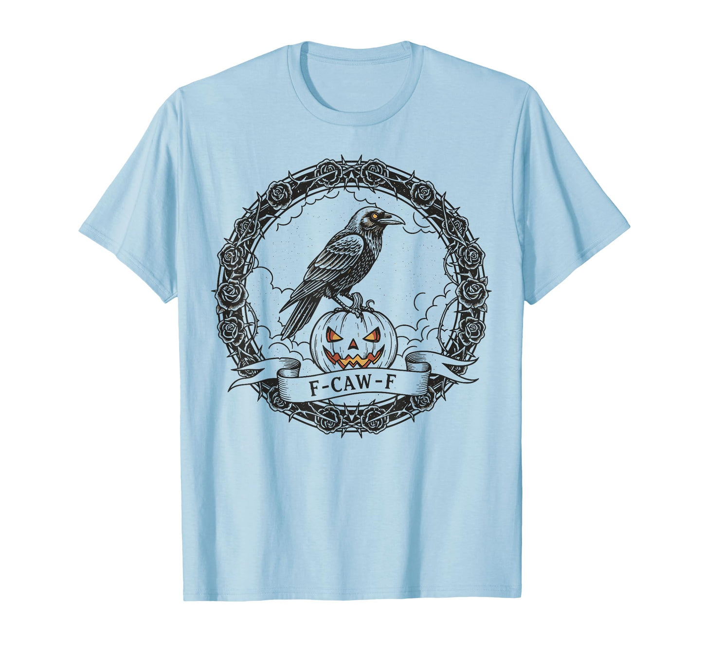 Halloween F-Caw-F Black Bird Crow T-Shirt