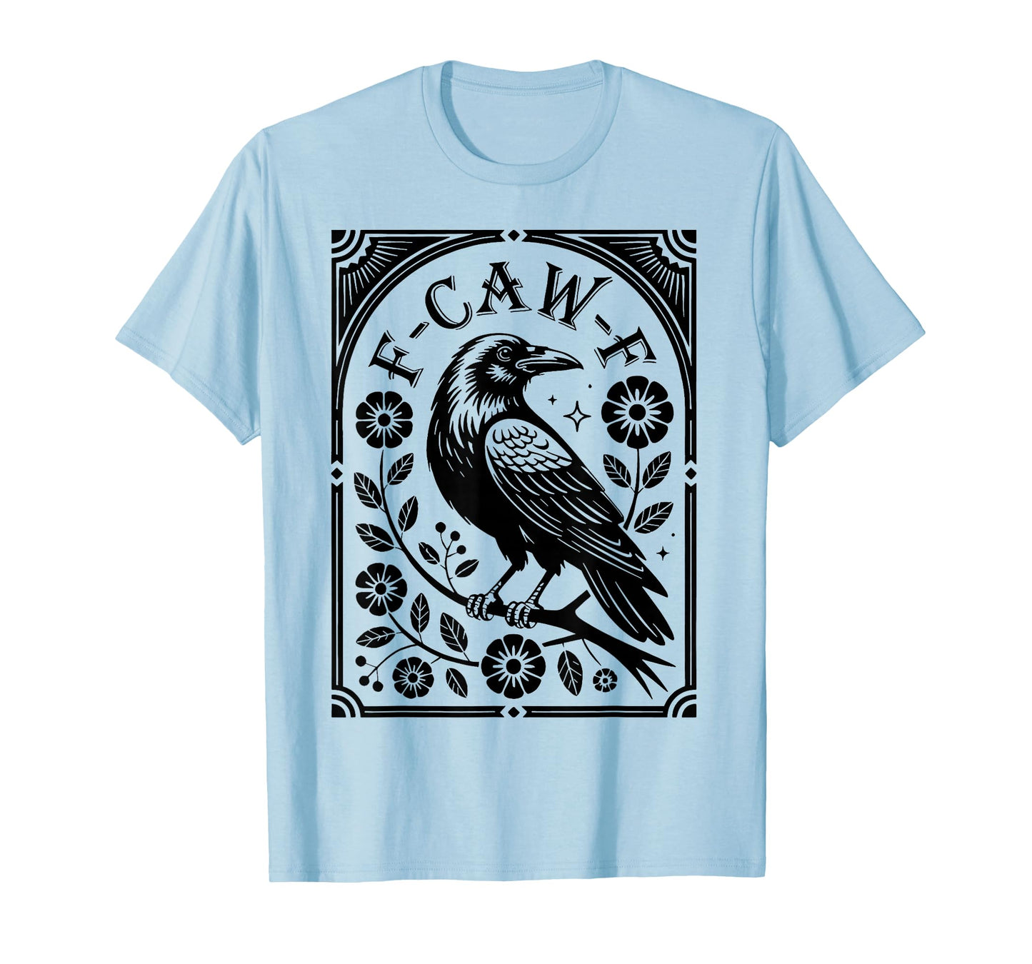 Halloween F-CAW-F Gothic Crow T-Shirt