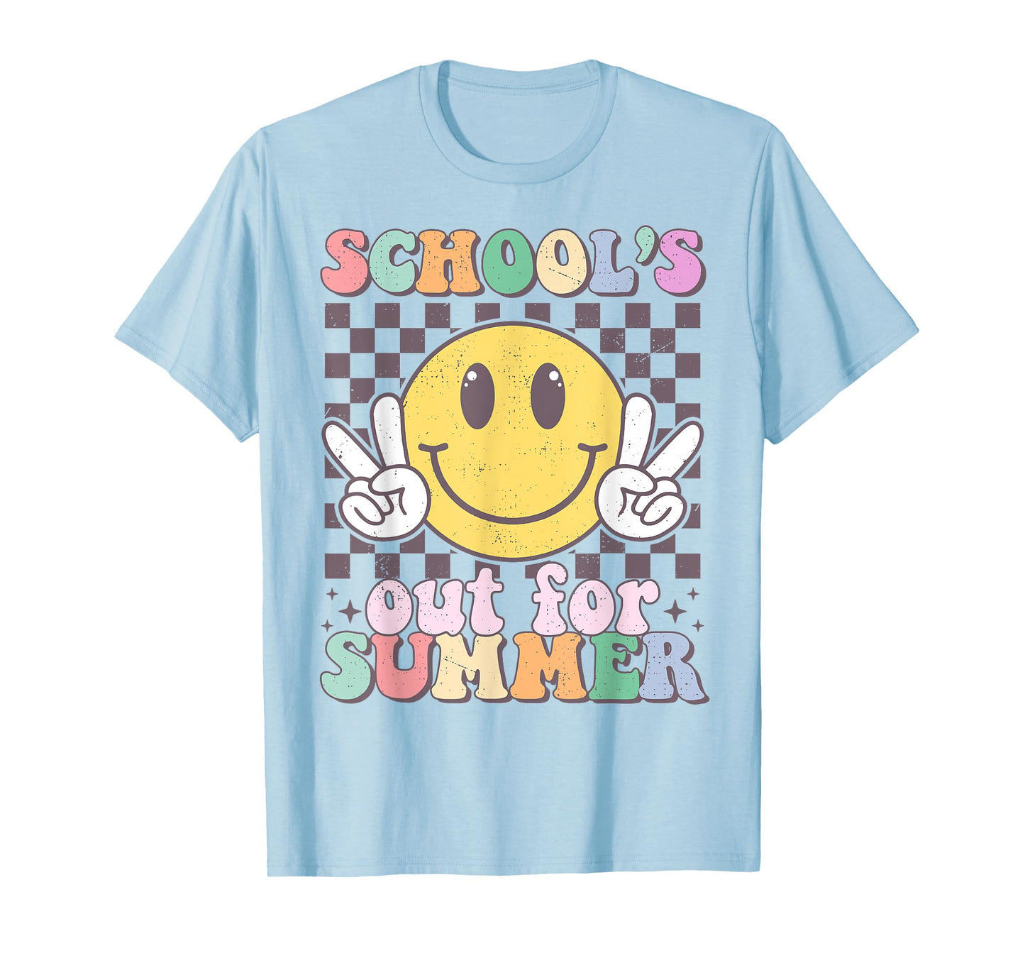 Schools Out For Summer Smile Last Day Of School Teacher Kids T-Shirt