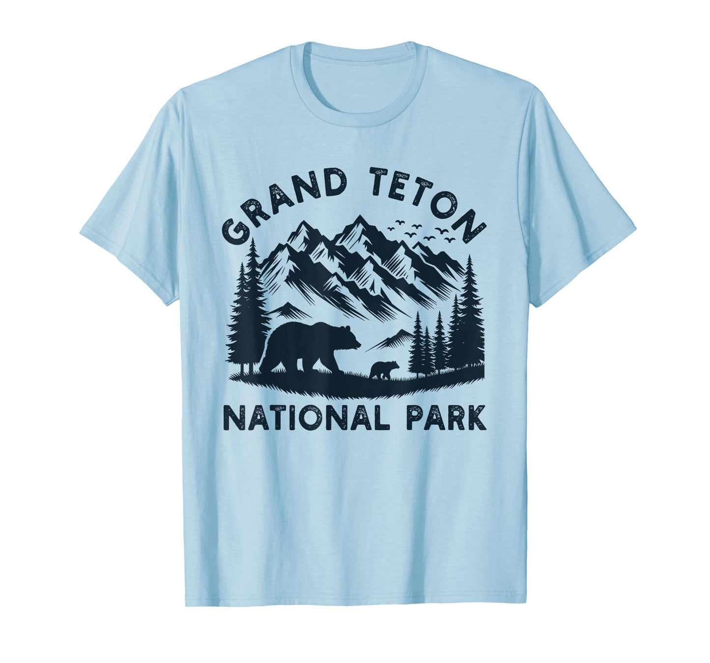 Grand Teton National Park Wyoming Bear Hiking Mountain T-Shirt