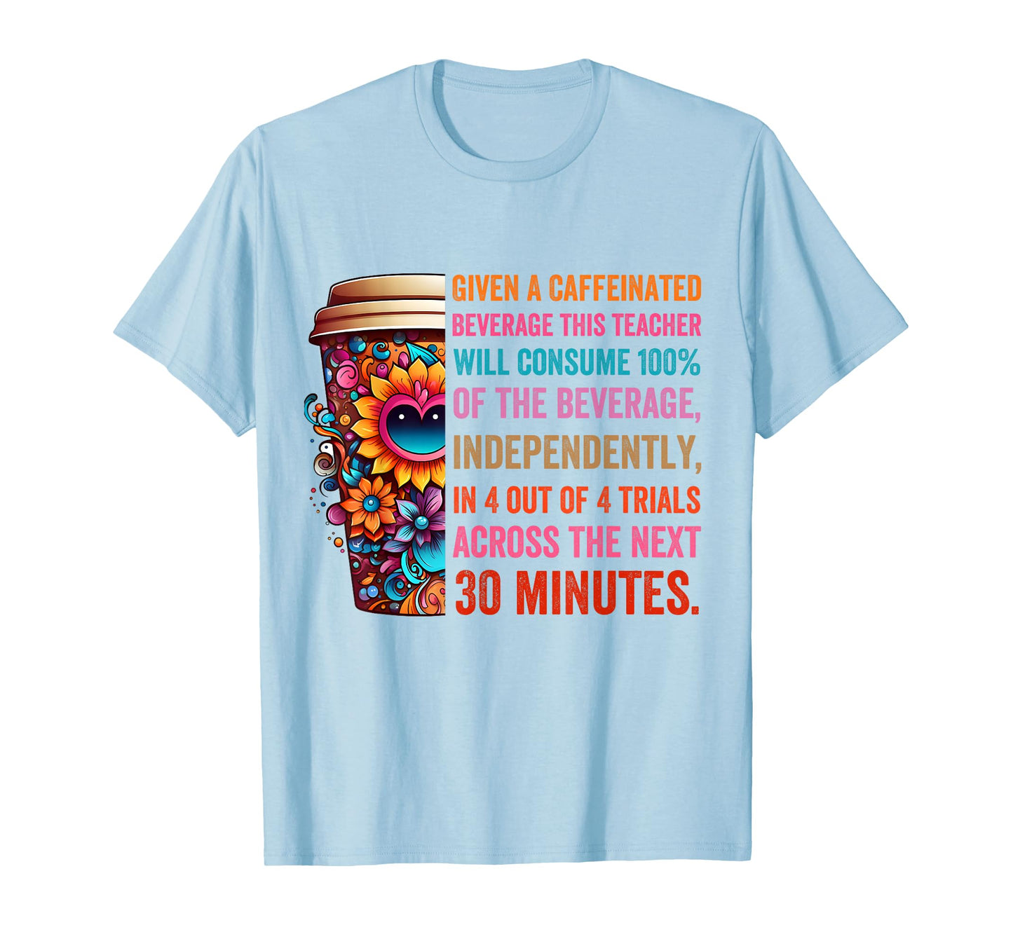 Given A Caffeinated Beverage This Teacher Will Consume T-Shirt