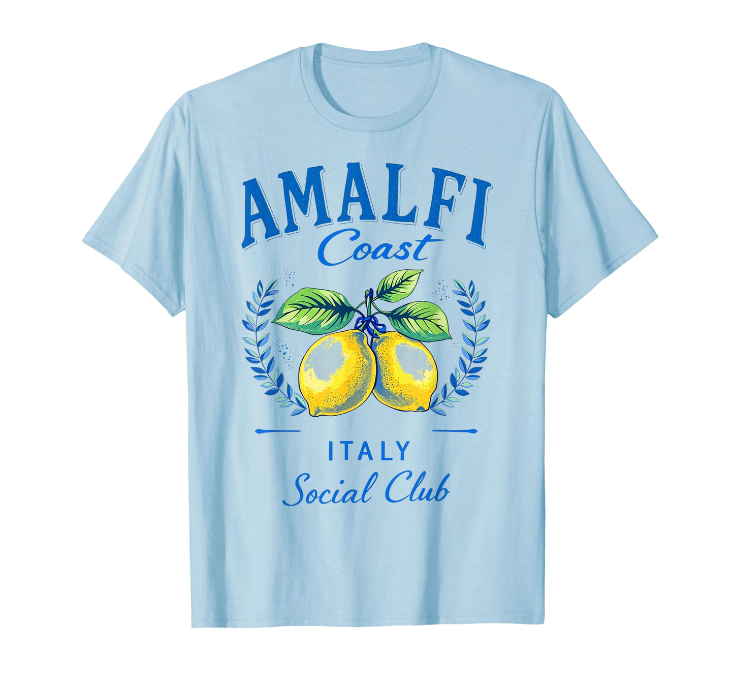 Amalfi Coast Social Club Italy Lemon Retro Summer Vacation T-Shirt