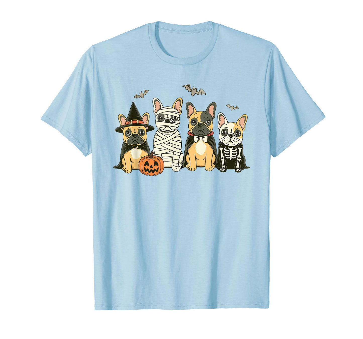 Mummy French Bulldog Halloween French Bulldog Witch Dog Mom T-Shirt