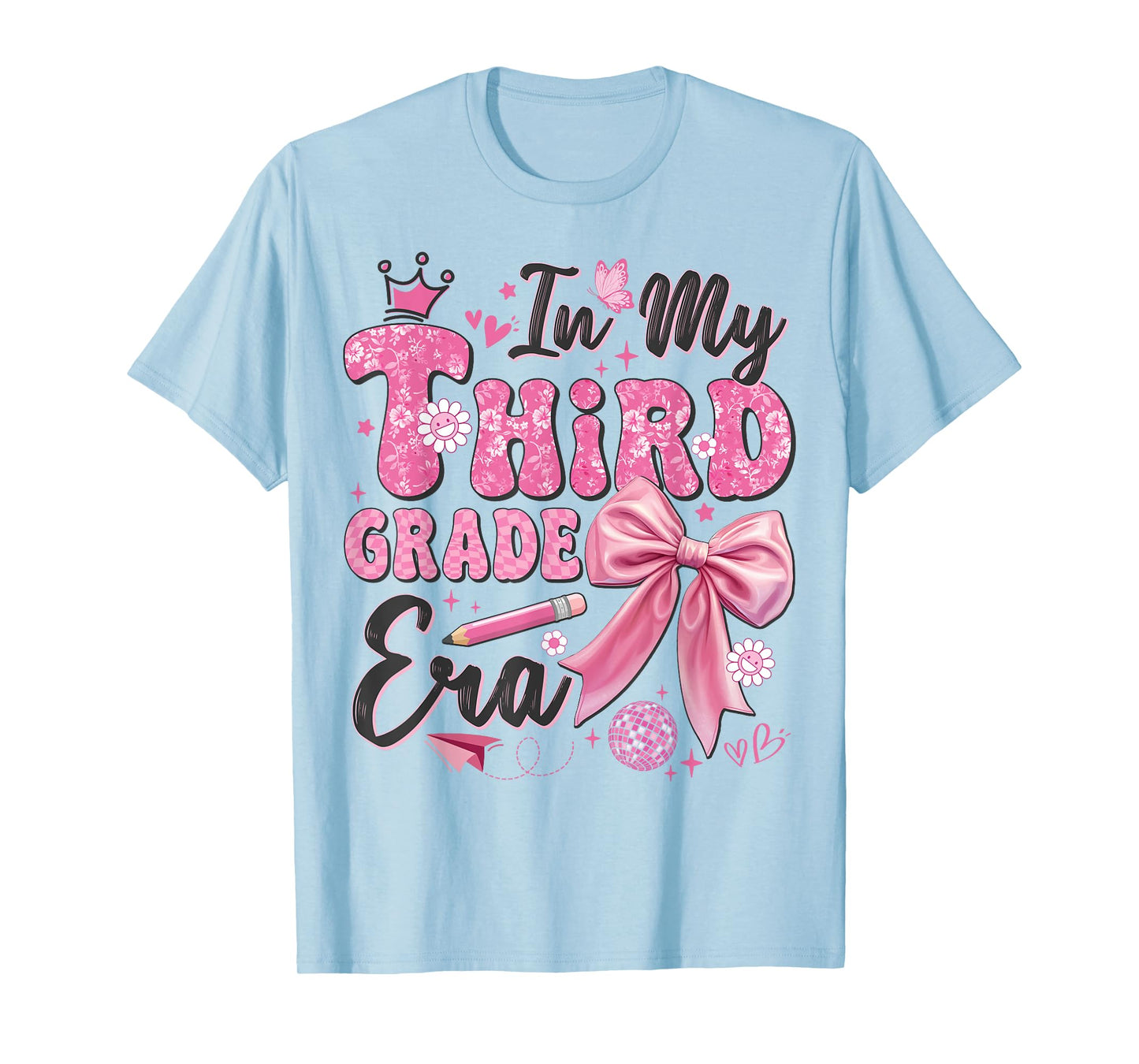 In My Third Grade Era Coquette Back To School Teacher Girl T-Shirt