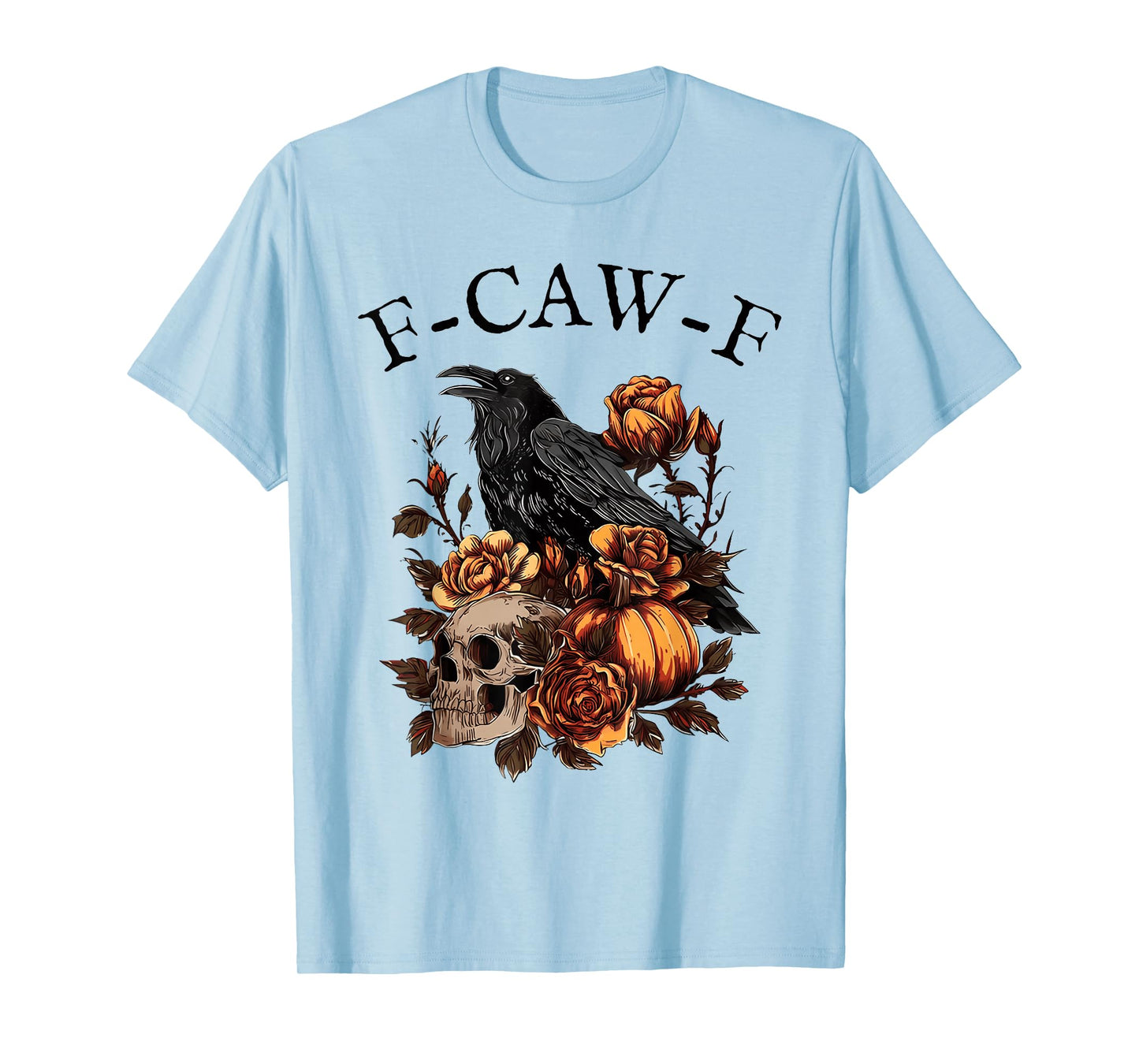 F-Caw-F Black Crow Pun Funny Bird Cawing Grunge T-Shirt