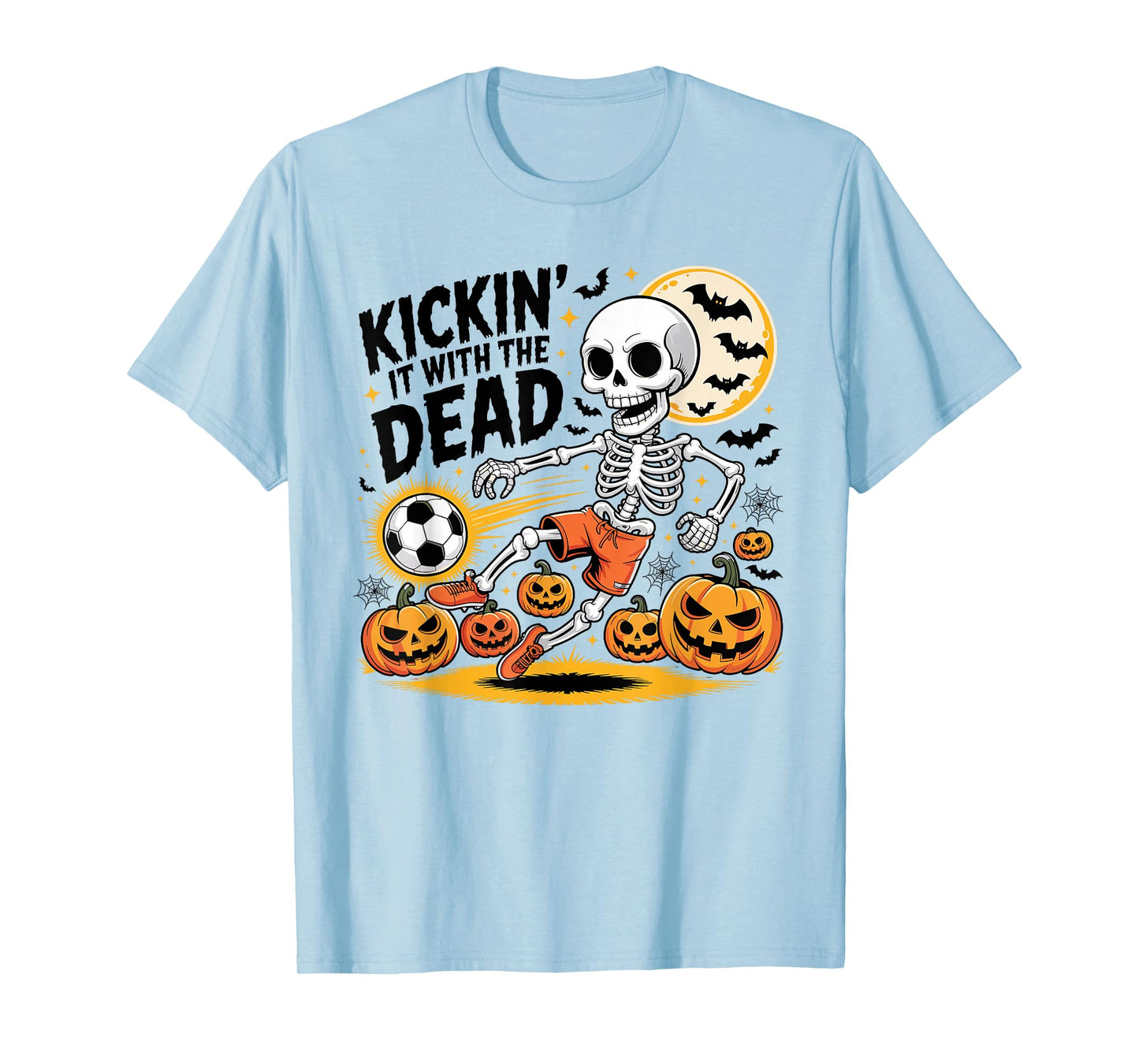 Kickin' It Halloween Skeleton Soccer Player T-Shirt