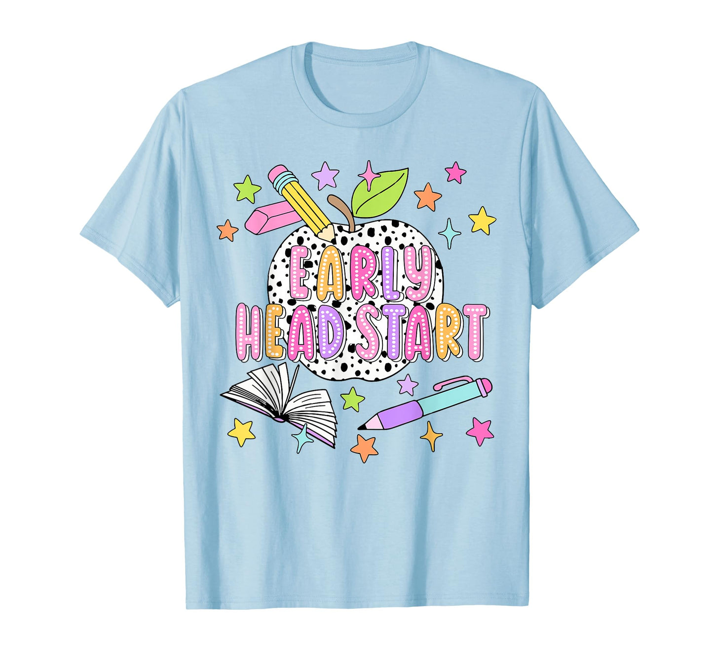 Dalmatian Dots Early Head Start Back To School Teacher Kids T-Shirt