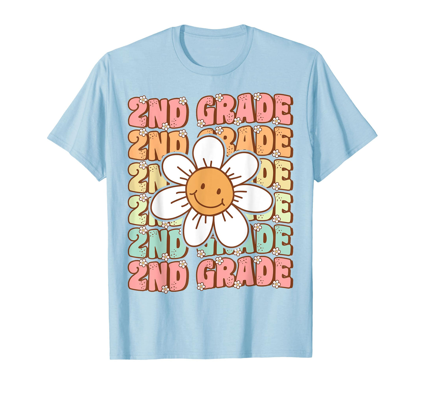 Groovy 2nd Grade Back To School First Day of Second Grade T-Shirt