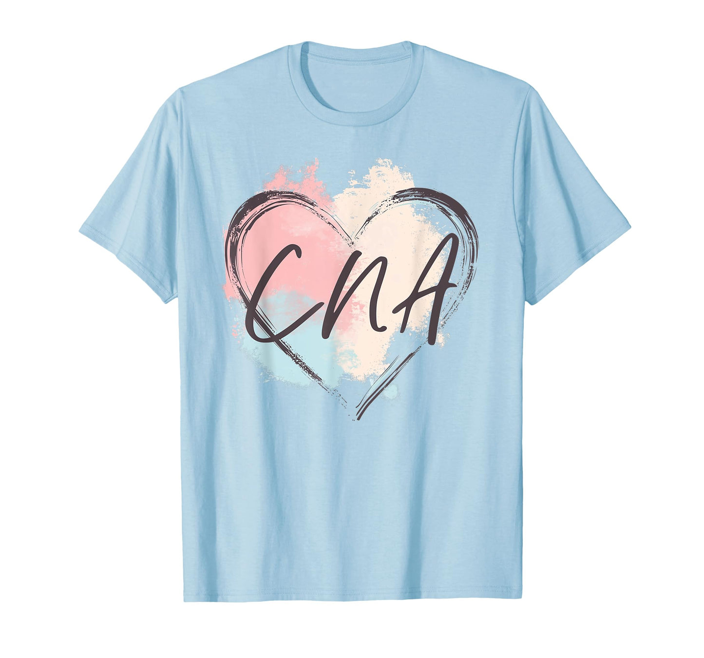 CNA Certified Nursing Assistant - Nurse Heart Pastel Pretty T-Shirt