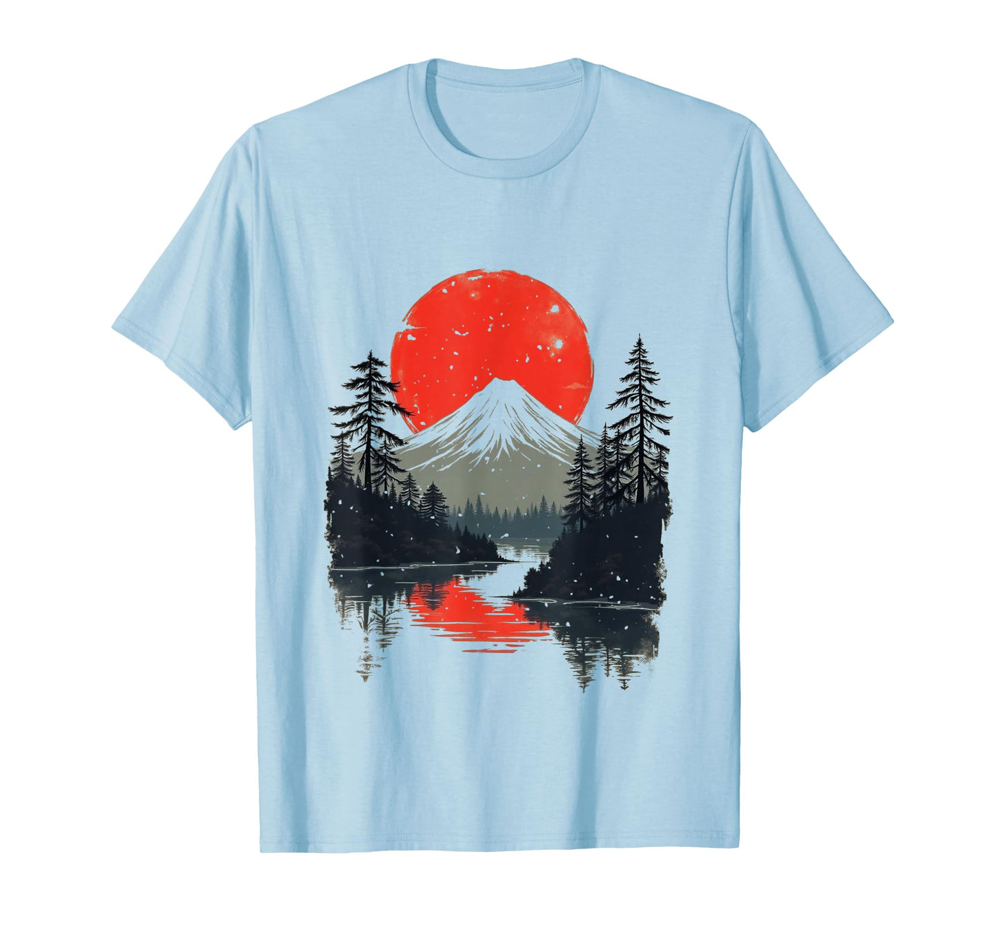 Japan Landscape with a Lake Vintage T-Shirt