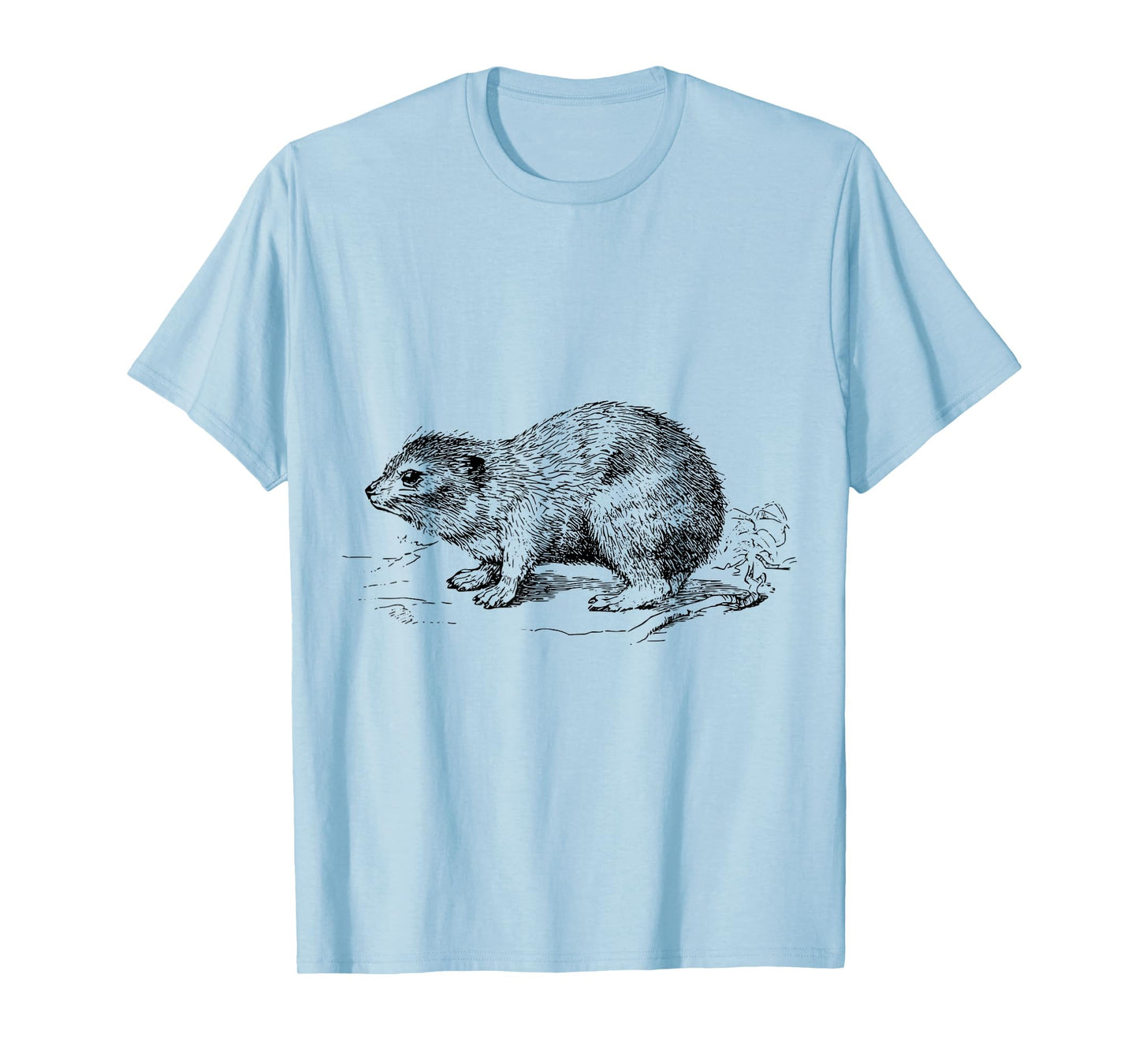 Clever Witty Hyrax Designs Unisex-Adults Grey X-Small Cartoon Hyrax T-Shirt