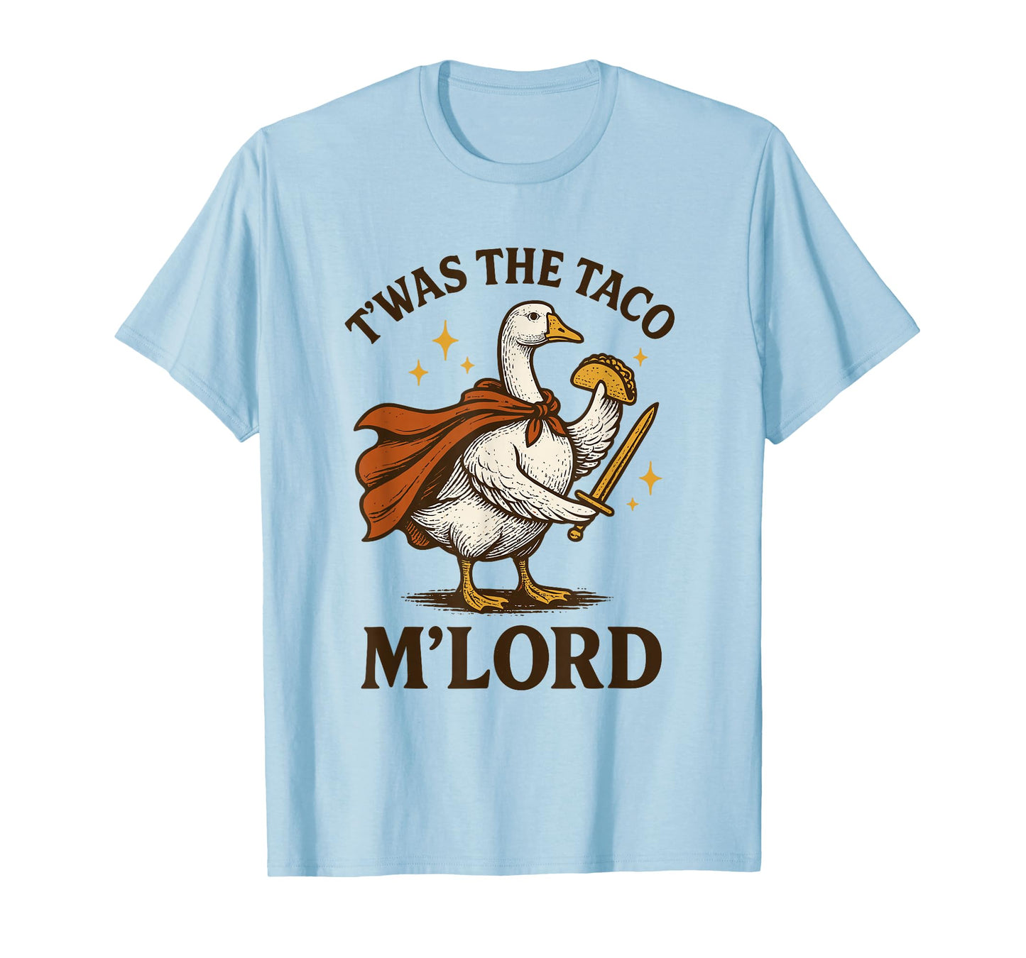 Funny Meme TWAS The Taco M Lord Silly Goose Graphic Tee Kids T-Shirt
