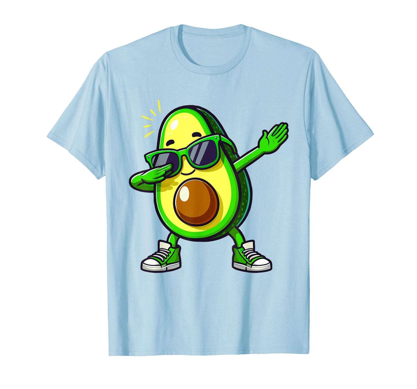 Funny Dabbing Avocado Kids Women Men Avocado T-Shirt