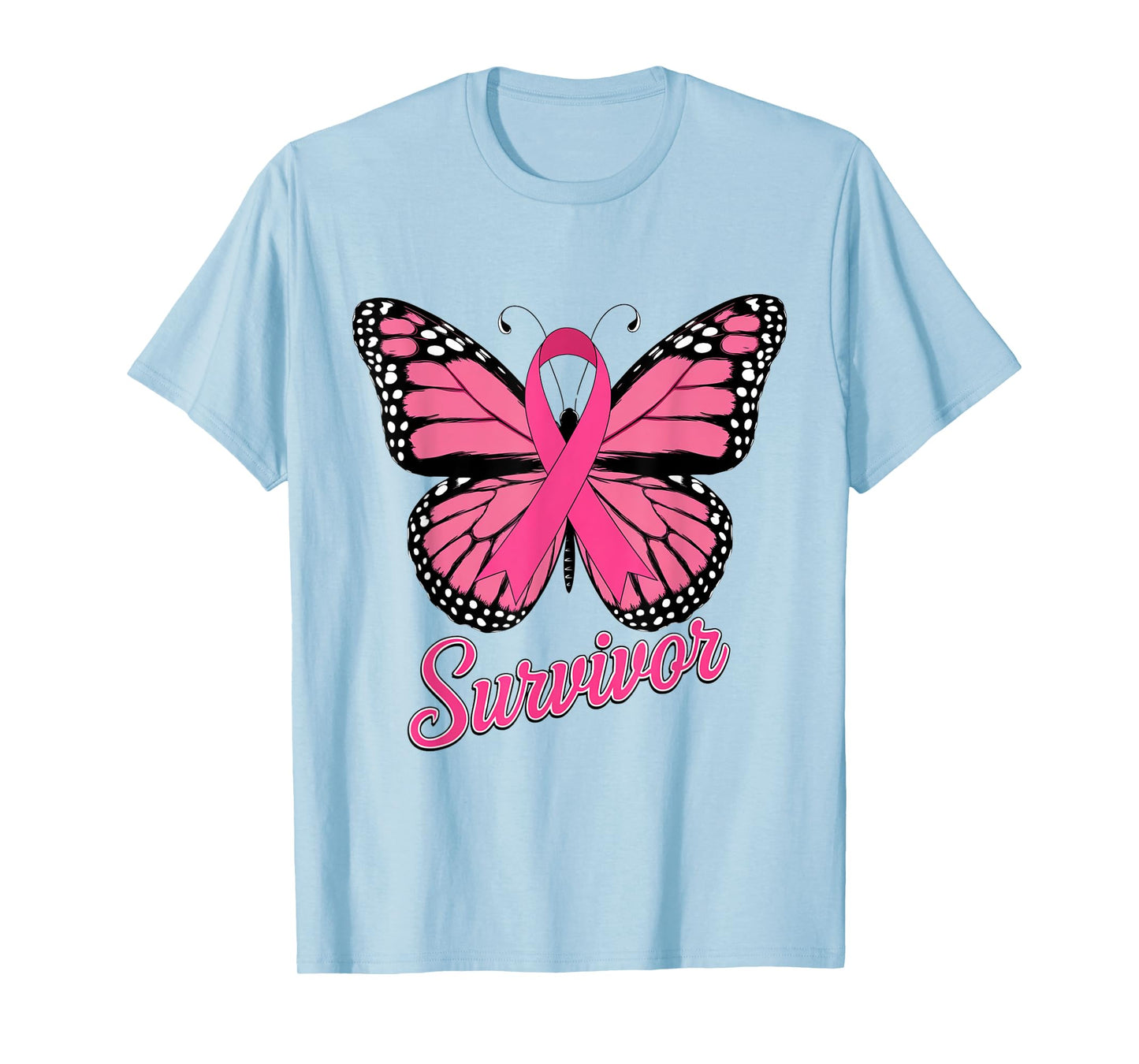 Survivor Pink Ribbon Breast Cancer Awareness T-Shirt