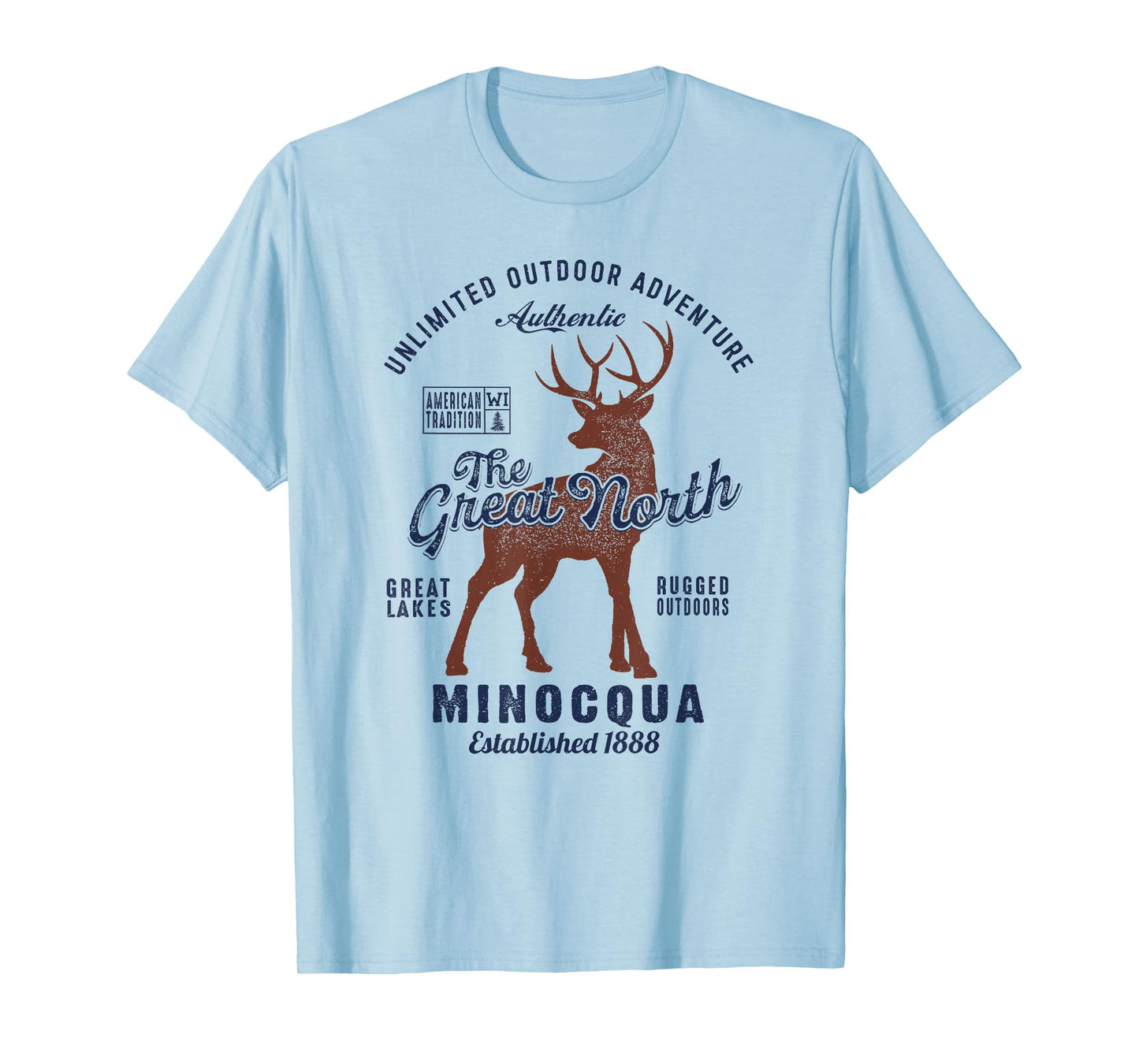 Minocqua Bulk Tee - The Great North WI Minocqua T-Shirt