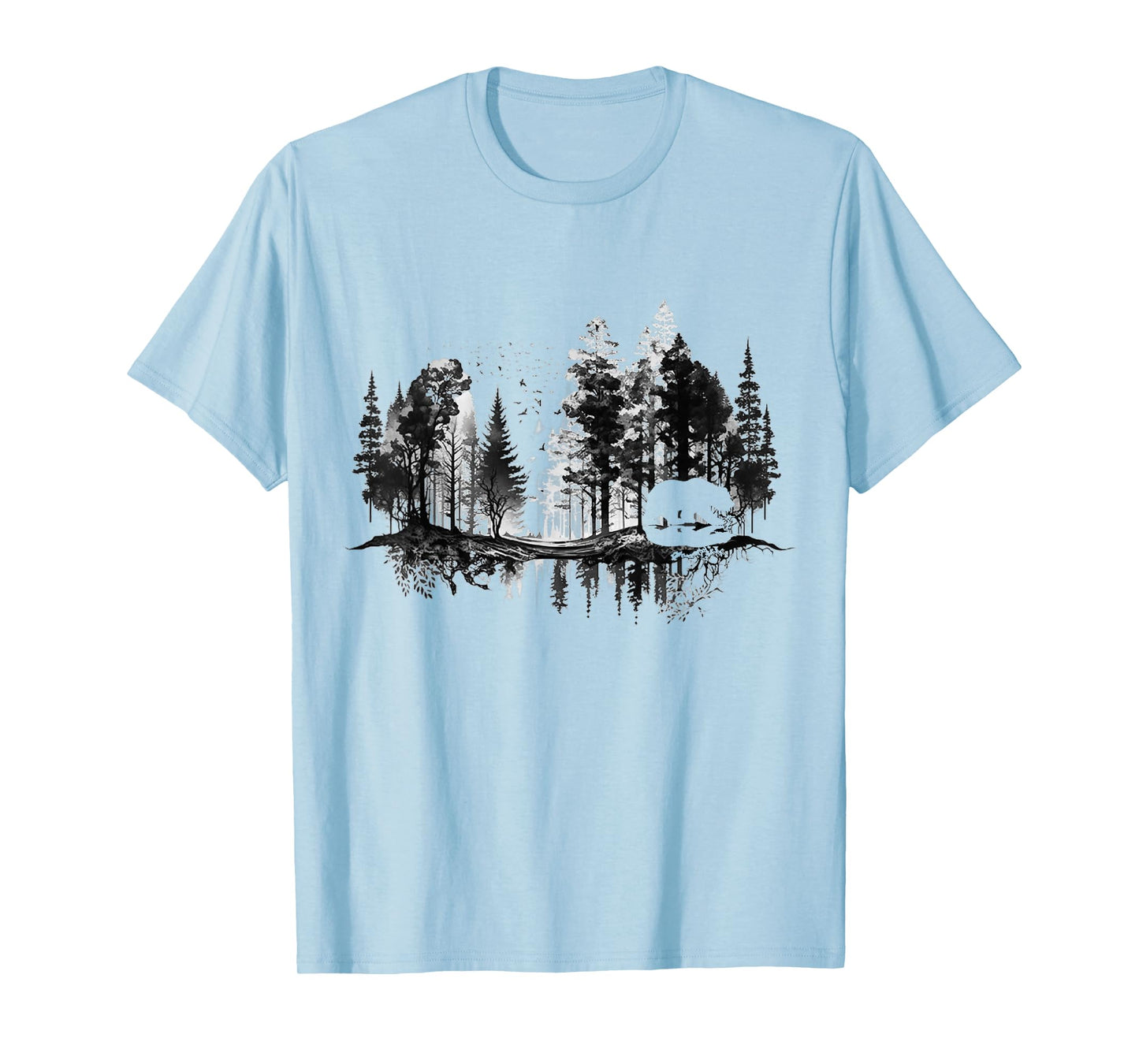 Trees Reflection Wildlife Nature Animal Bear Outdoor Forest T-Shirt
