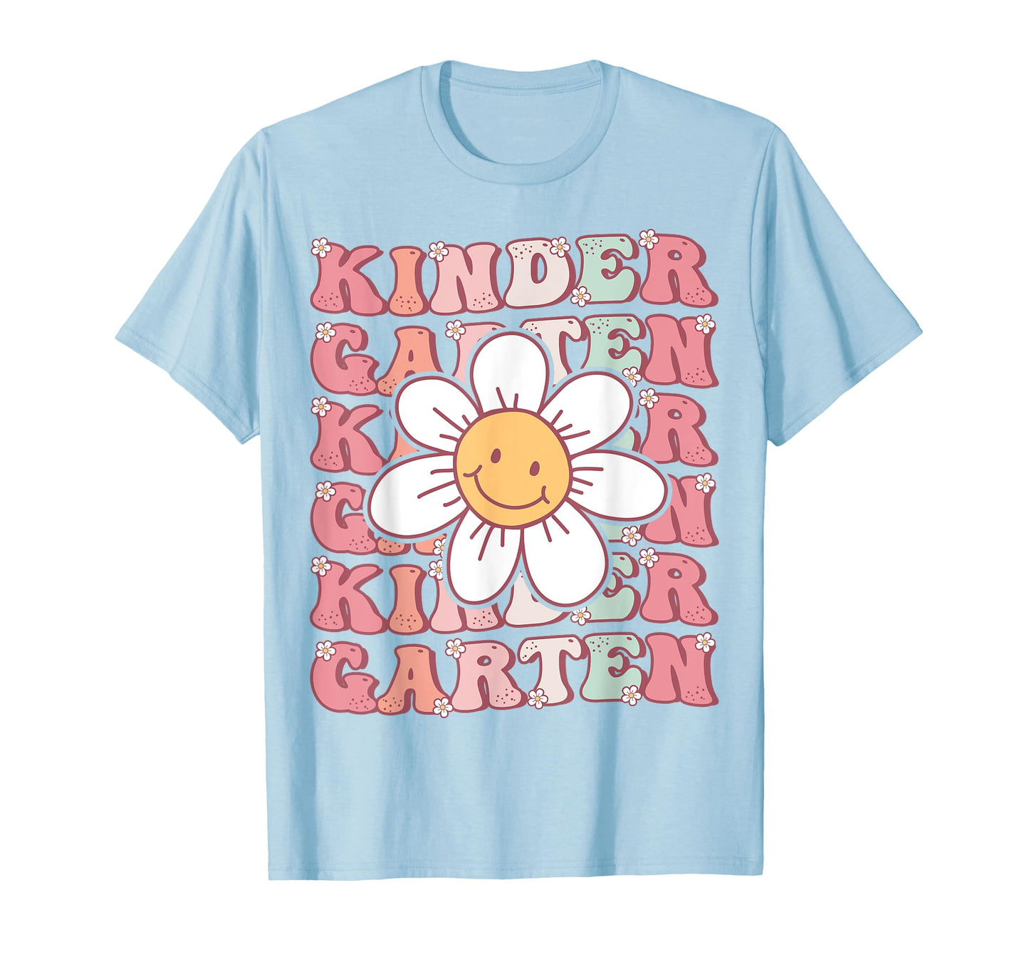 Groovy Kindergarten Back To School First Day of Kindergarten T-Shirt
