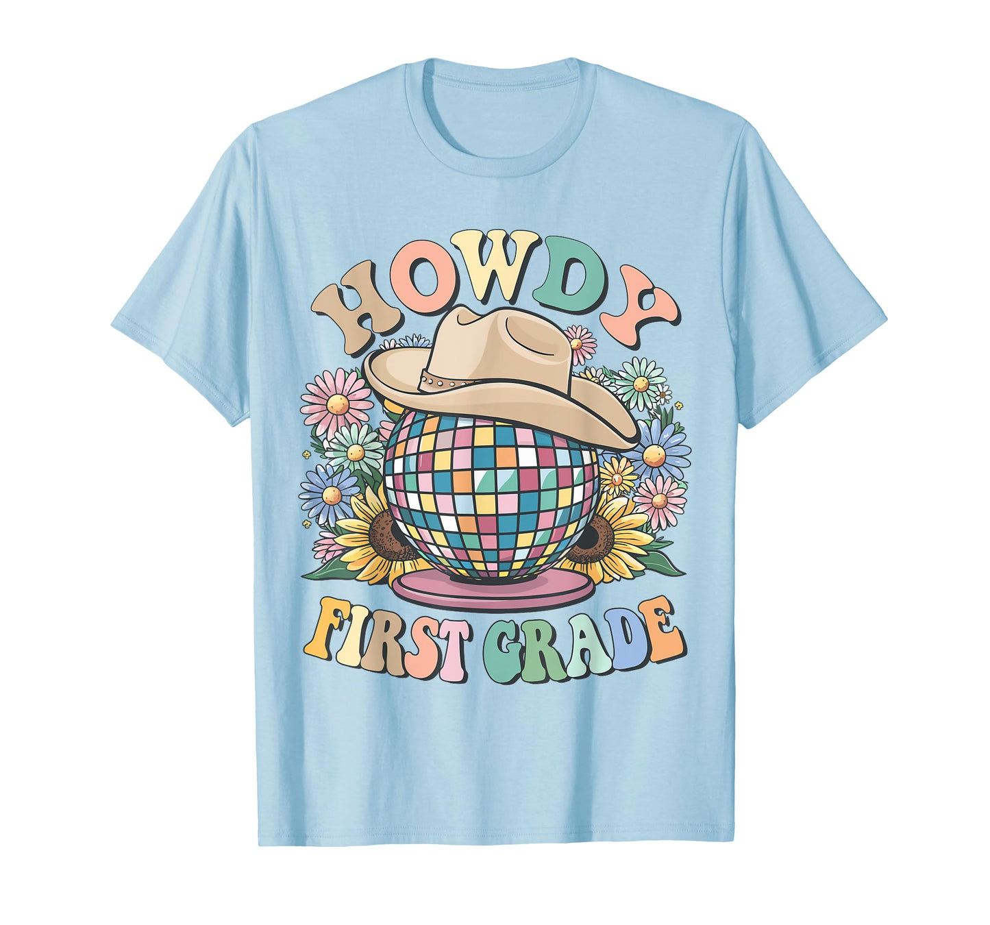 Howdy First Grade Cowgirl Country 1st Grade Back to School T-Shirt