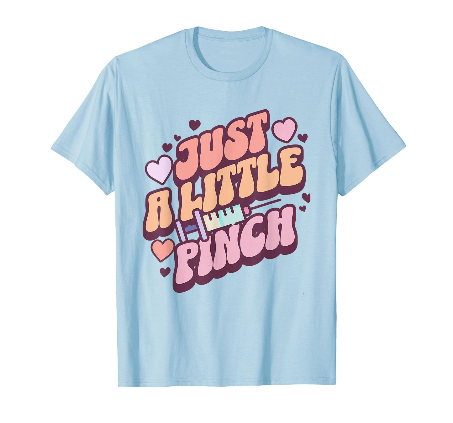 Women Retro Just A little Pinch Phlebotomist Nurse Phleb T-Shirt