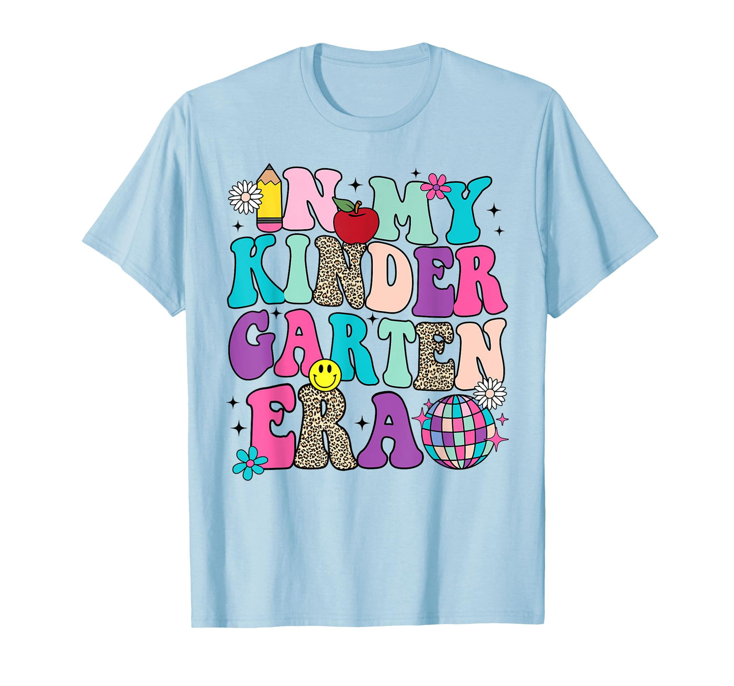 In My Kindergarten Era Back To School Retro Groovy T-Shirt