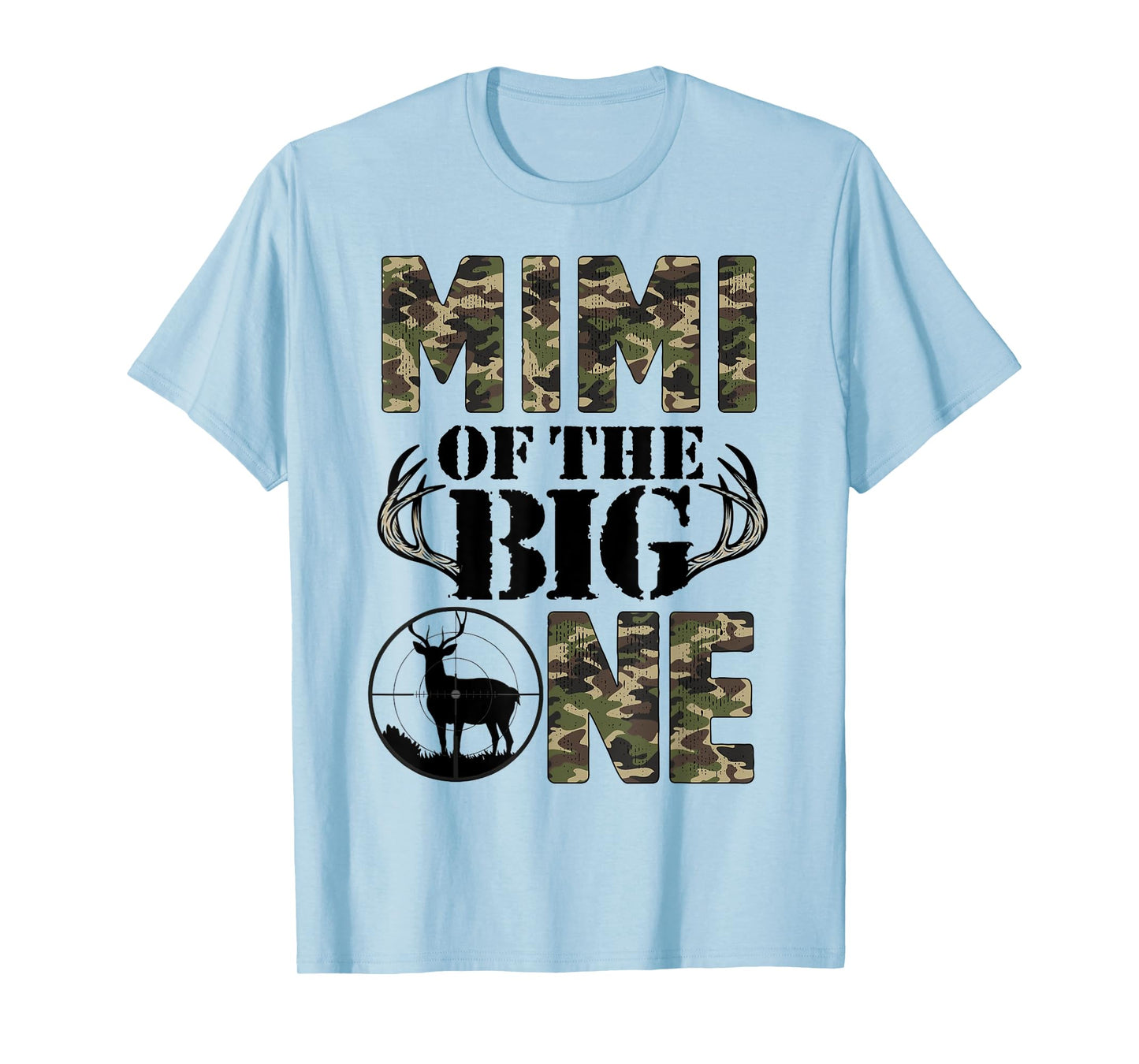 Mimi of The Big One Birthday Boy Deer Hunter Camouflage T-Shirt