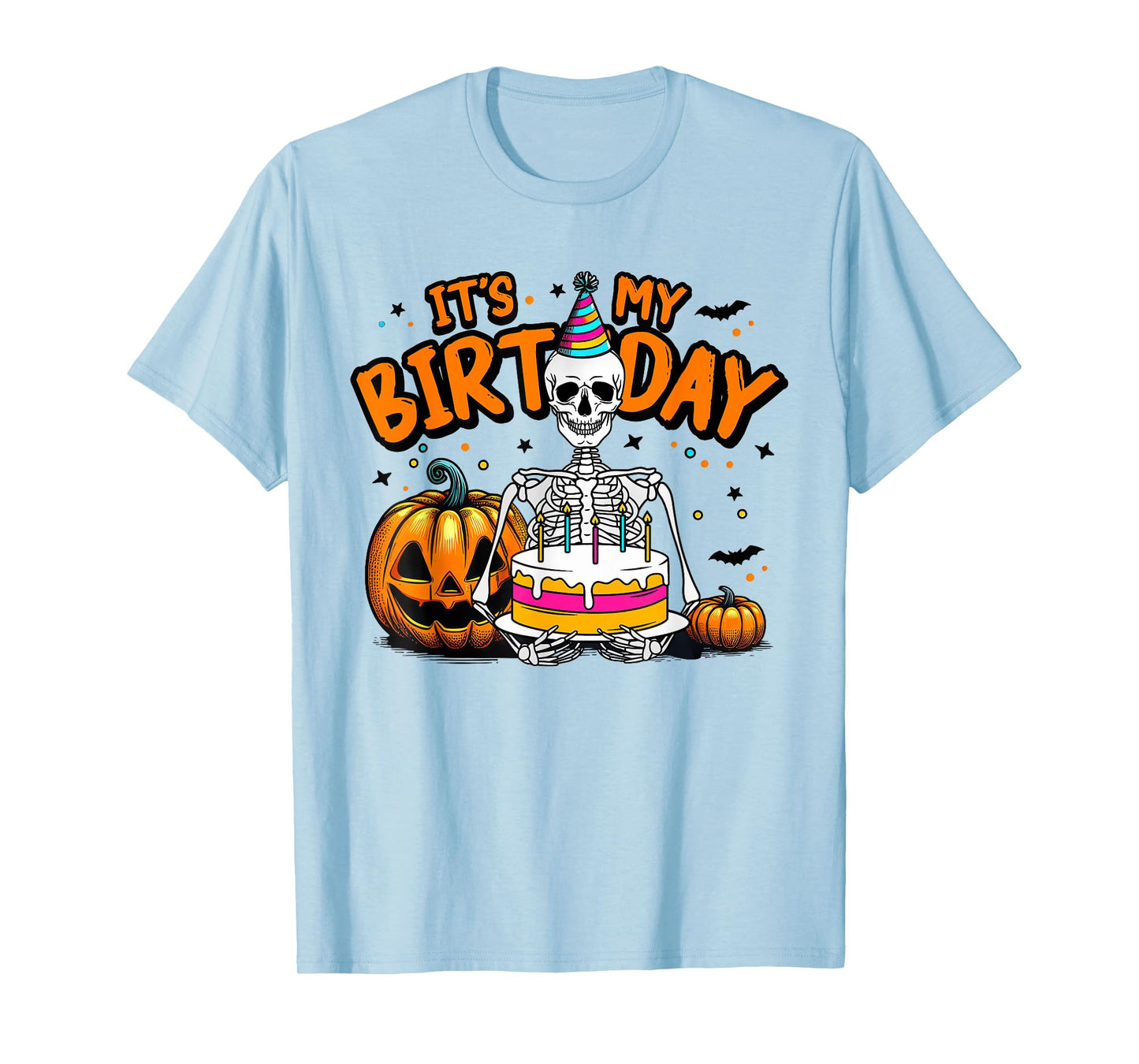 It's My Birthday Skeleton Happy Halloween Birthday Party T-Shirt