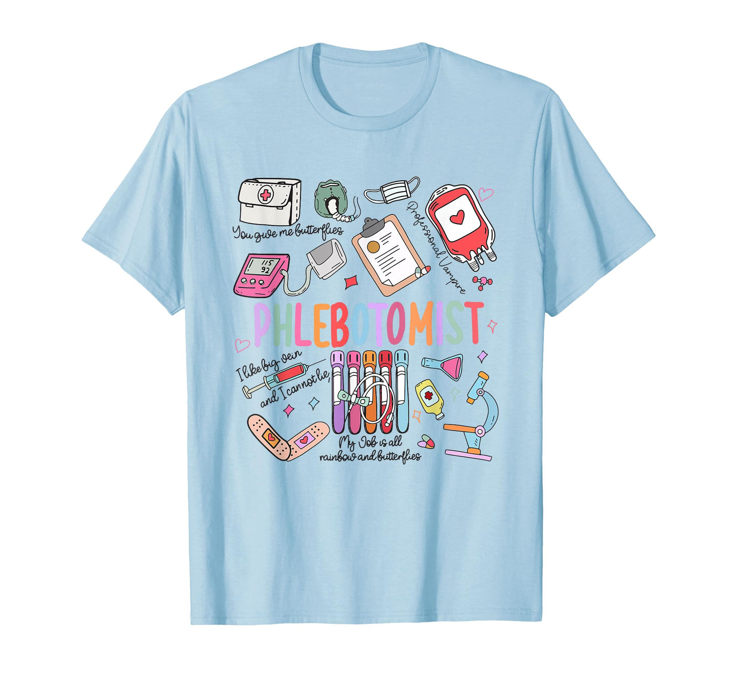 Women Phlebotomist Tech Phleb Tech Nurse Appreciation T-Shirt