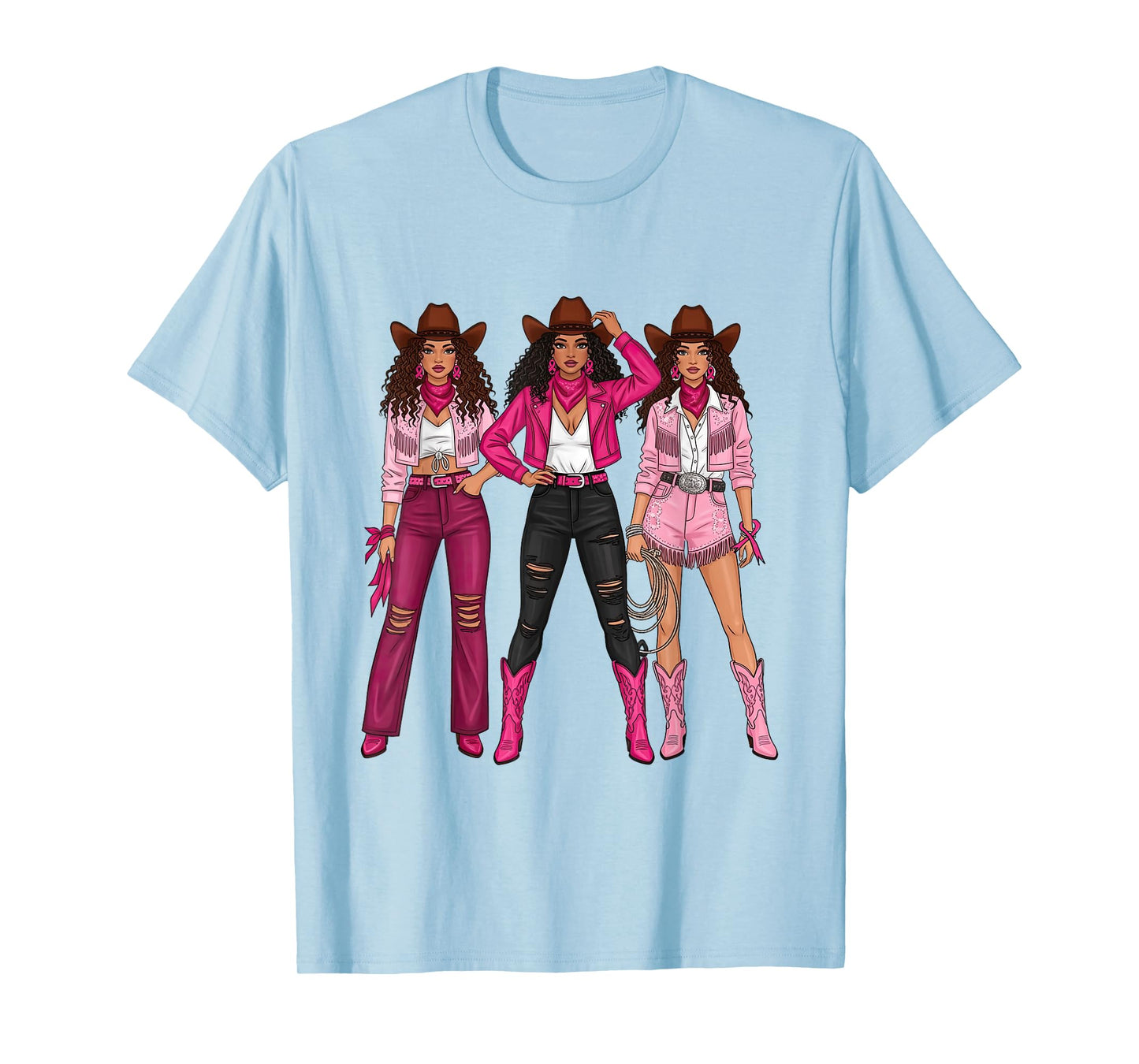 Breast Cancer Country Western Cowgirl in Pink Warrior Women T-Shirt