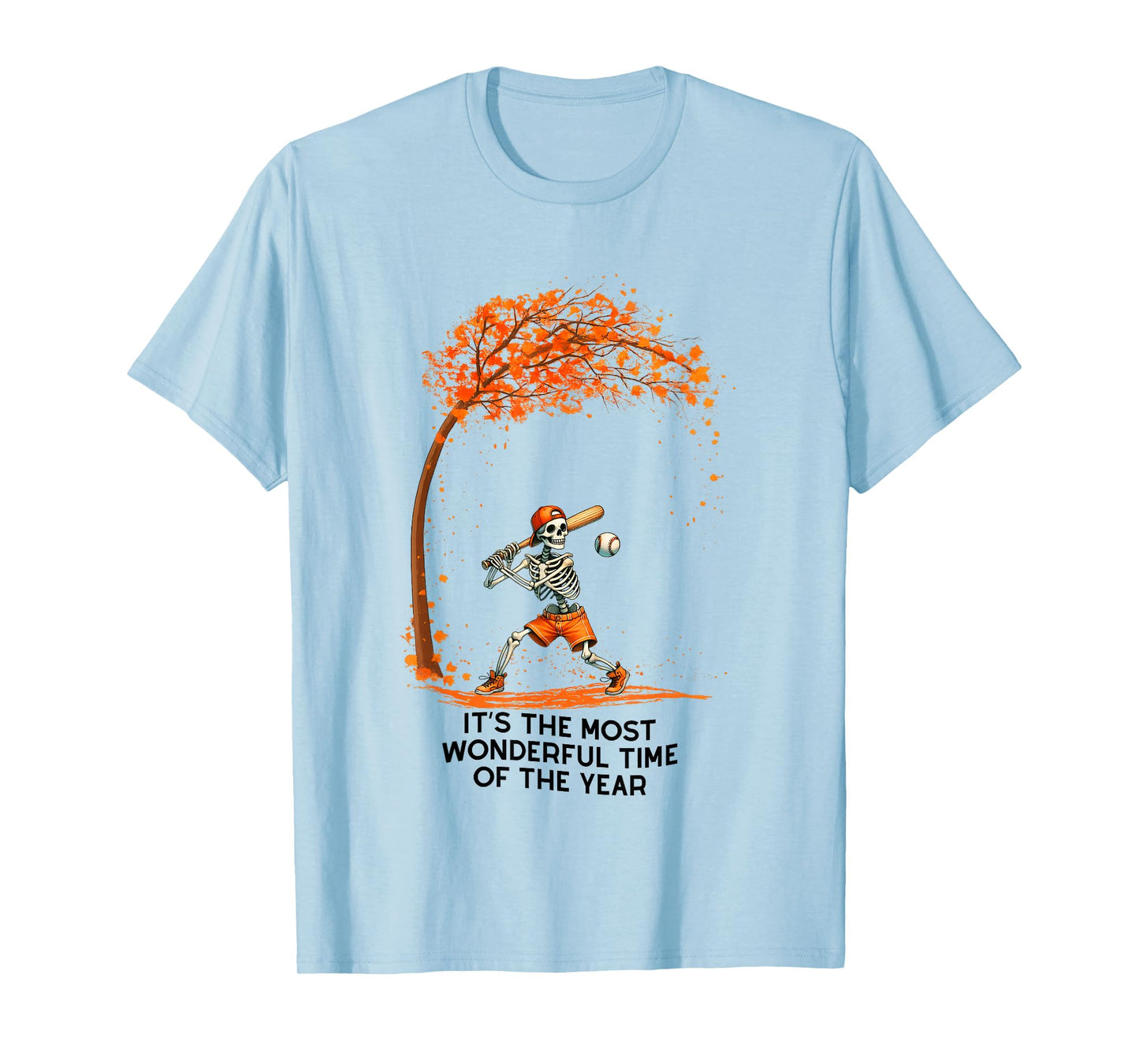 It's The Most Wonderful Time of The Year Baseball Skeleton T-Shirt