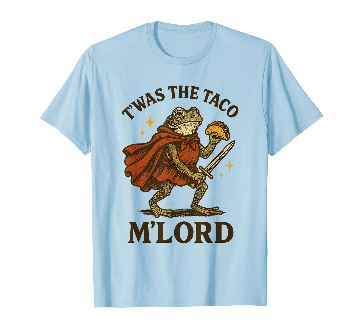 Funny Meme TWAS The Taco M Lord Frog Graphic Tee Kids T-Shirt