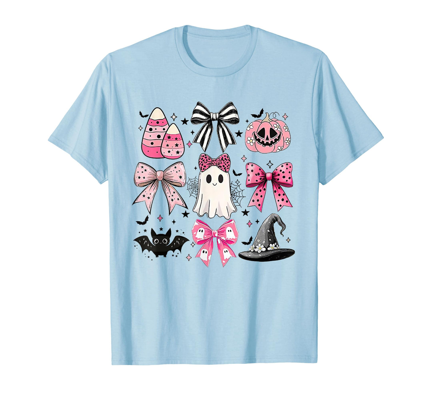Halloween Costume Ghost Boo Funny Coquette Bow T-Shirt