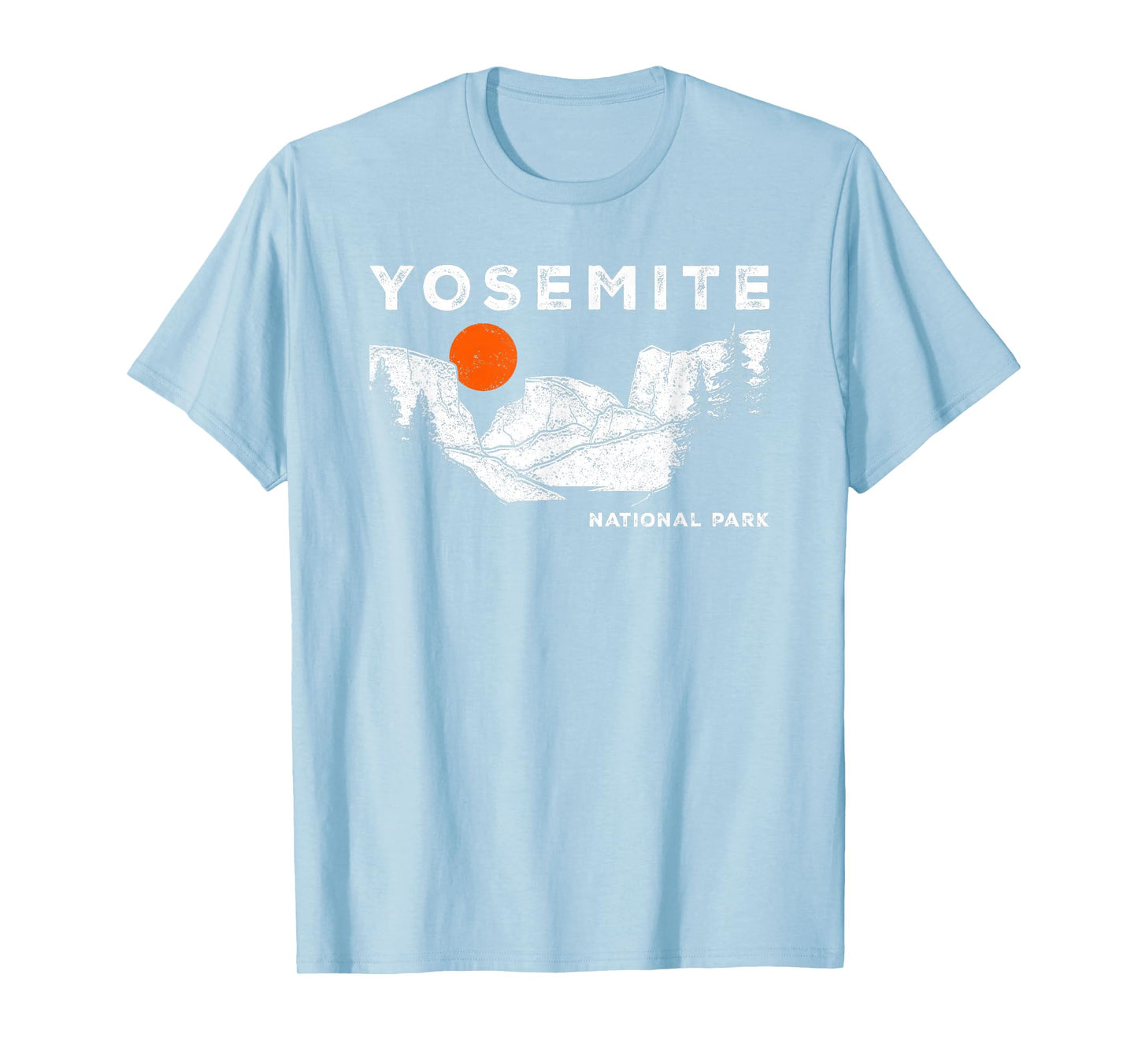 Retro Yosemite Half-Dome National Park Vintage Womens Mens T-Shirt