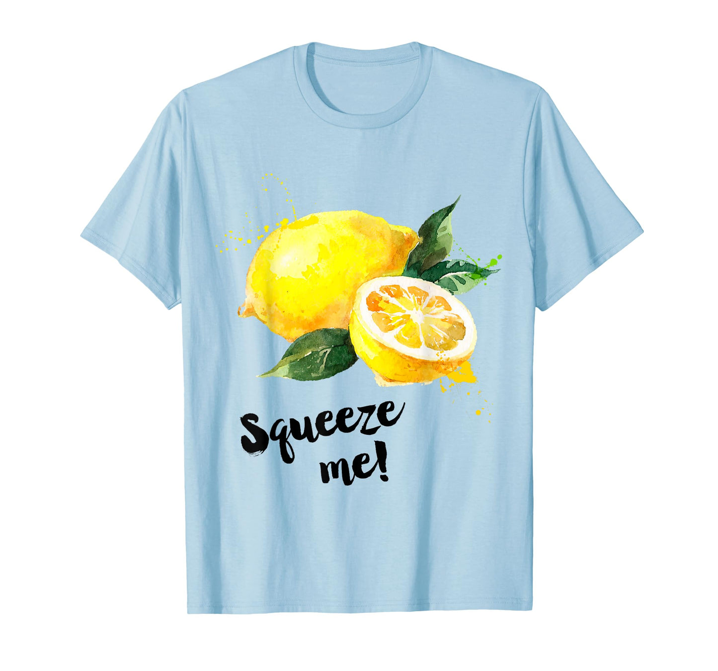Funny Saying Fruit Illustration Print | Squeeze Me | Lemon T-Shirt