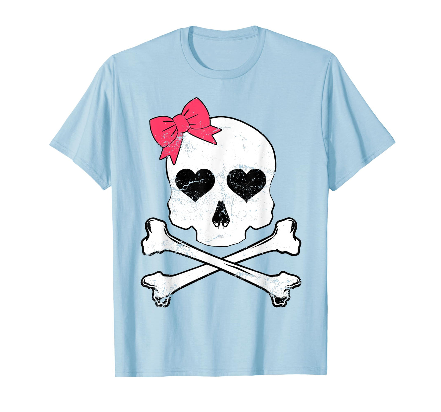 Cute Skull Cross Bone Kids Girl Toddler Halloween Costume T-Shirt