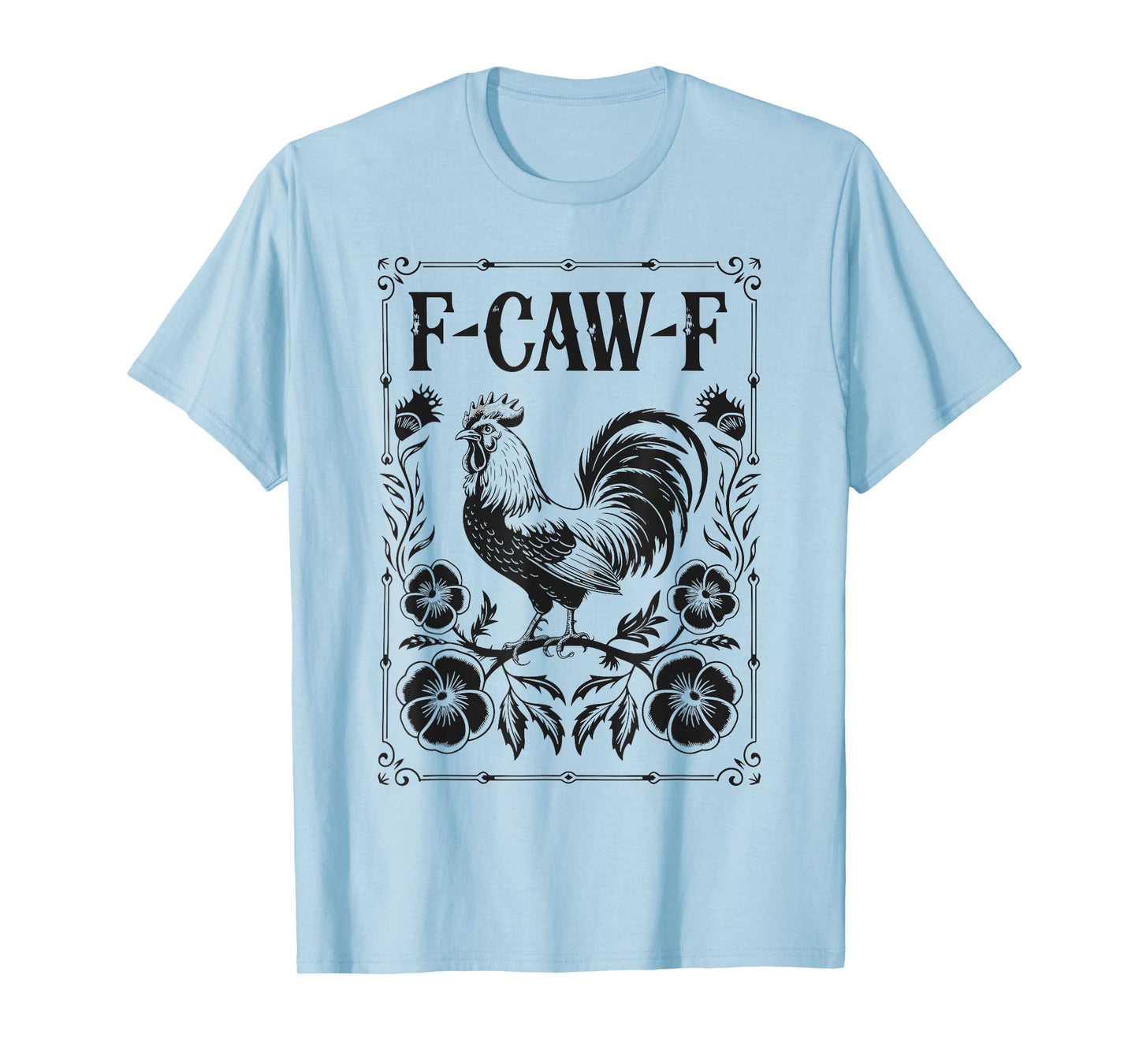 Funny Chicken F-CAW-F Humor FCAWF Chicken Meme Halloween T-Shirt