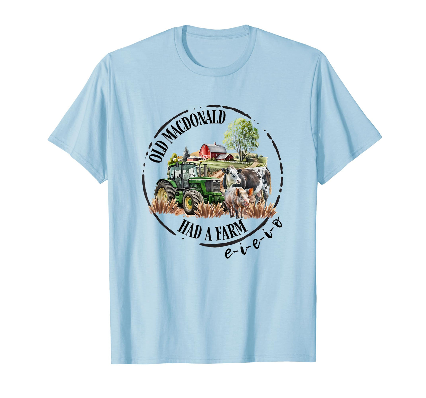 Toddler Kids Old MacDonald Had a Farm E-I-E-I-O Nursery Song T-Shirt