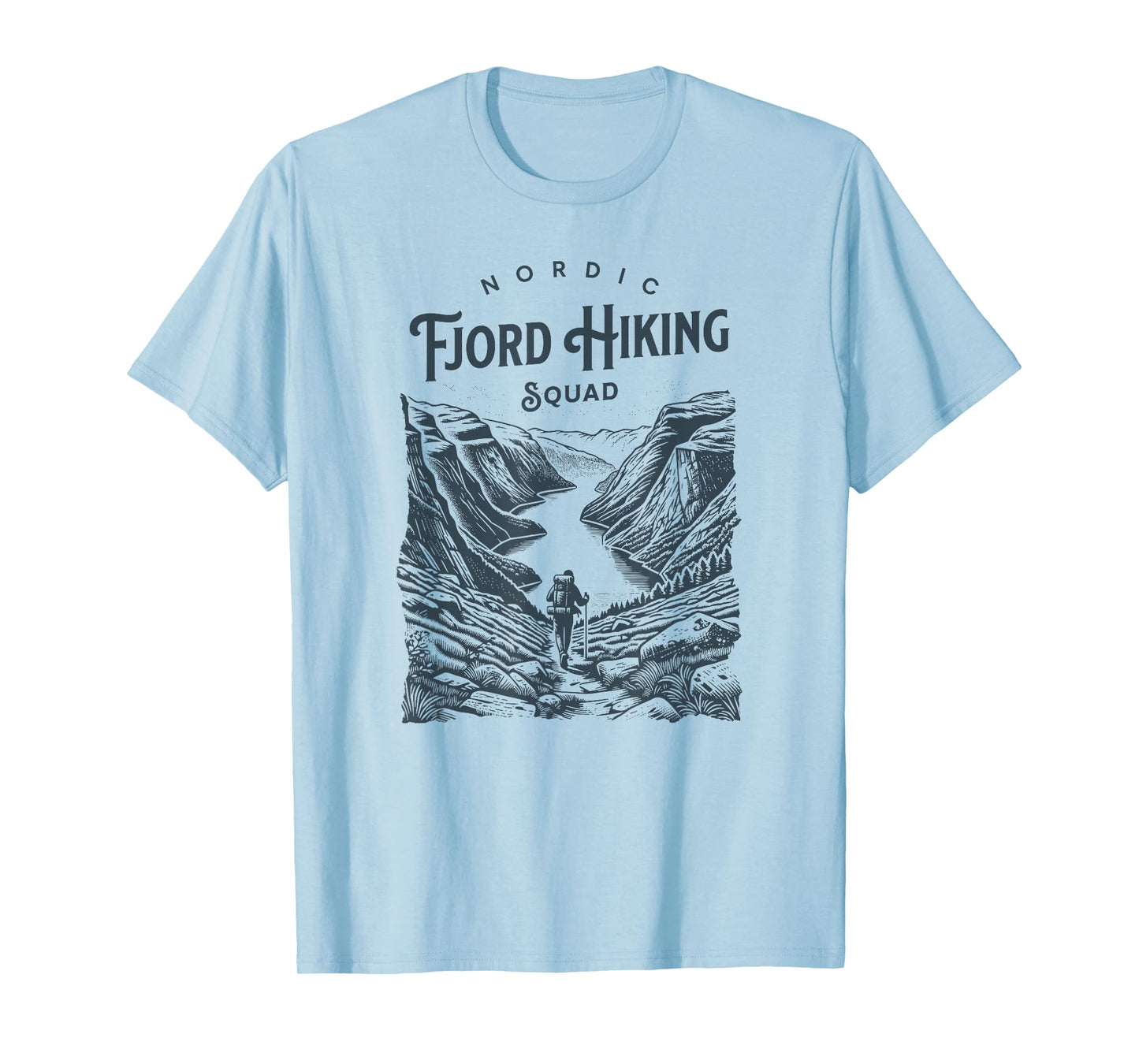 Norway Fjord Hiking Adventure Geiranger Outdoor Travel T-Shirt