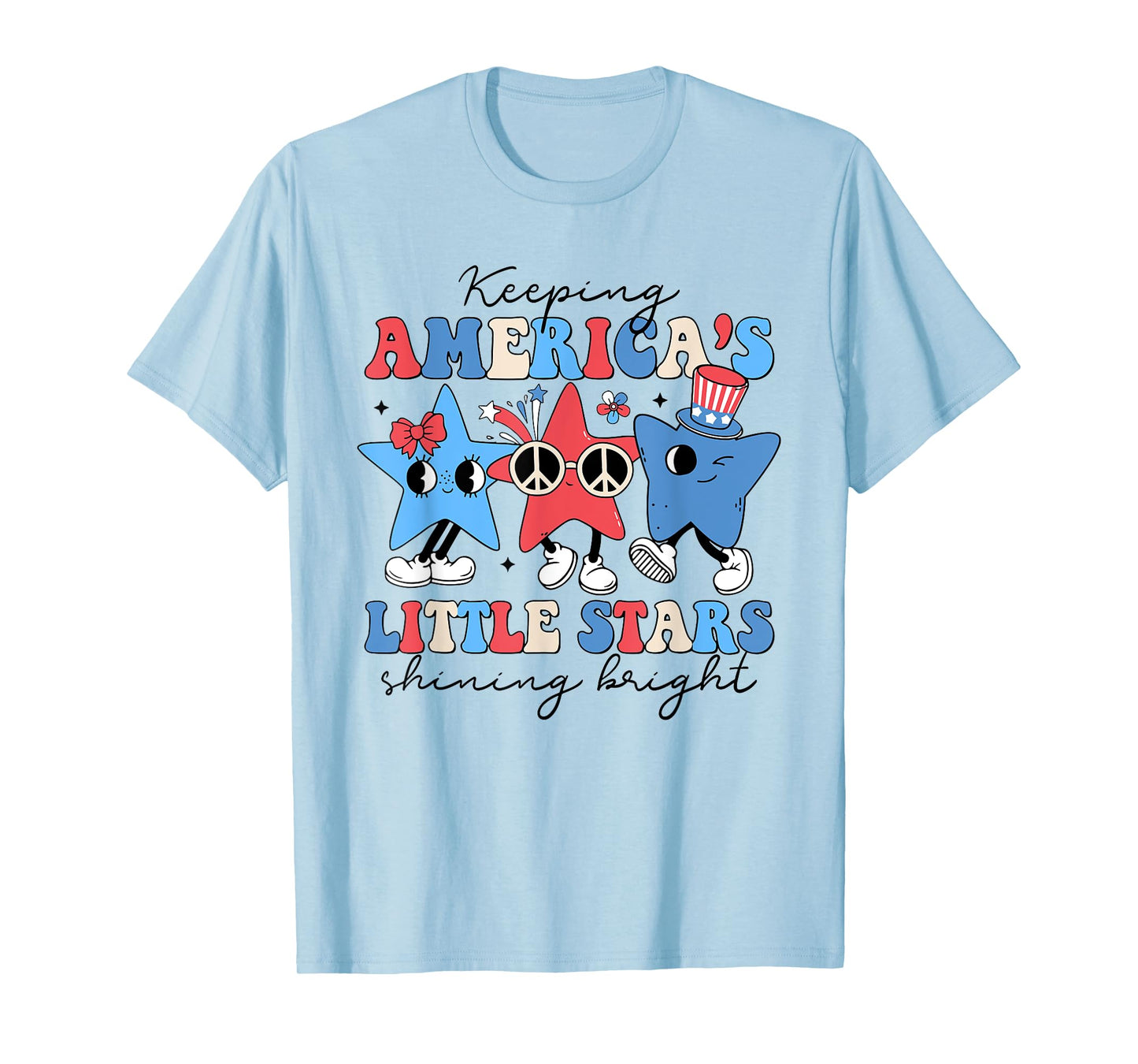 Keeping America's Little Stars Shining Bright 4th Of July Women Men T-Shirt