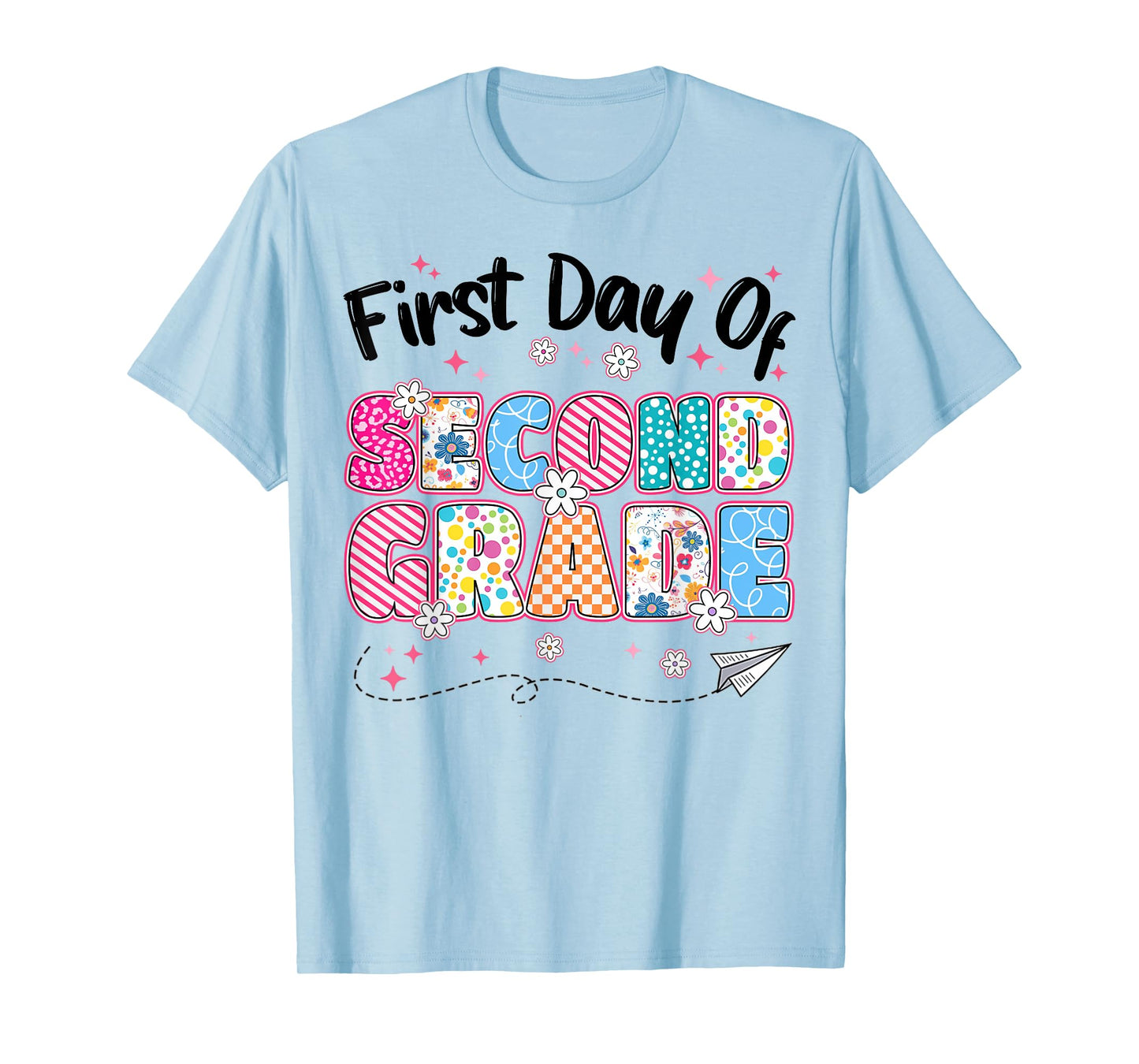 First 1st Day Of Second Grade Back To School Teachers Girls T-Shirt