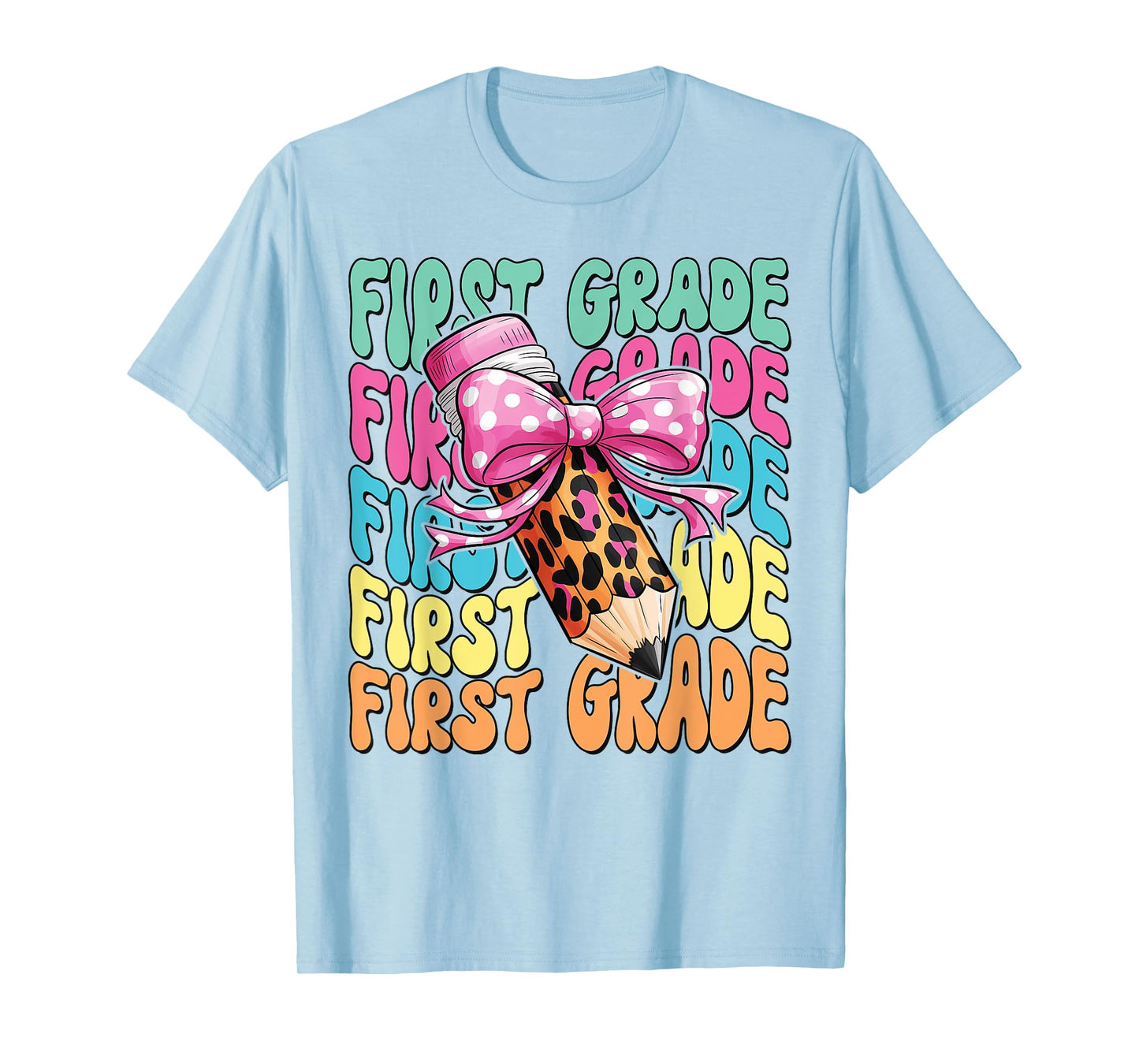 Groovy 1st Grade Girls Teacher First Grade Back to School T-Shirt