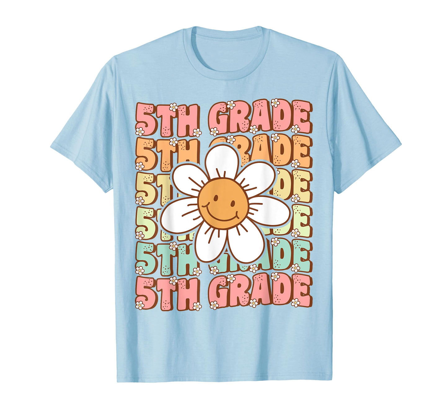 Groovy 5th Grade Back To School First Day of Fifth Grade T-Shirt