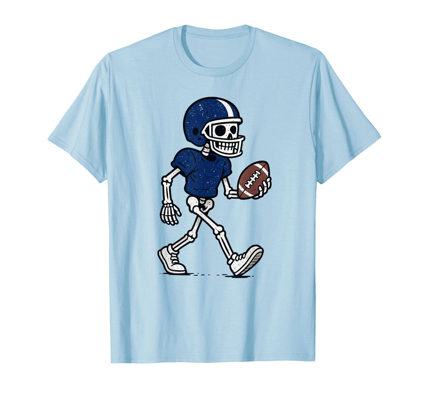 Halloween Vintage Skeleton Football T-Shirt